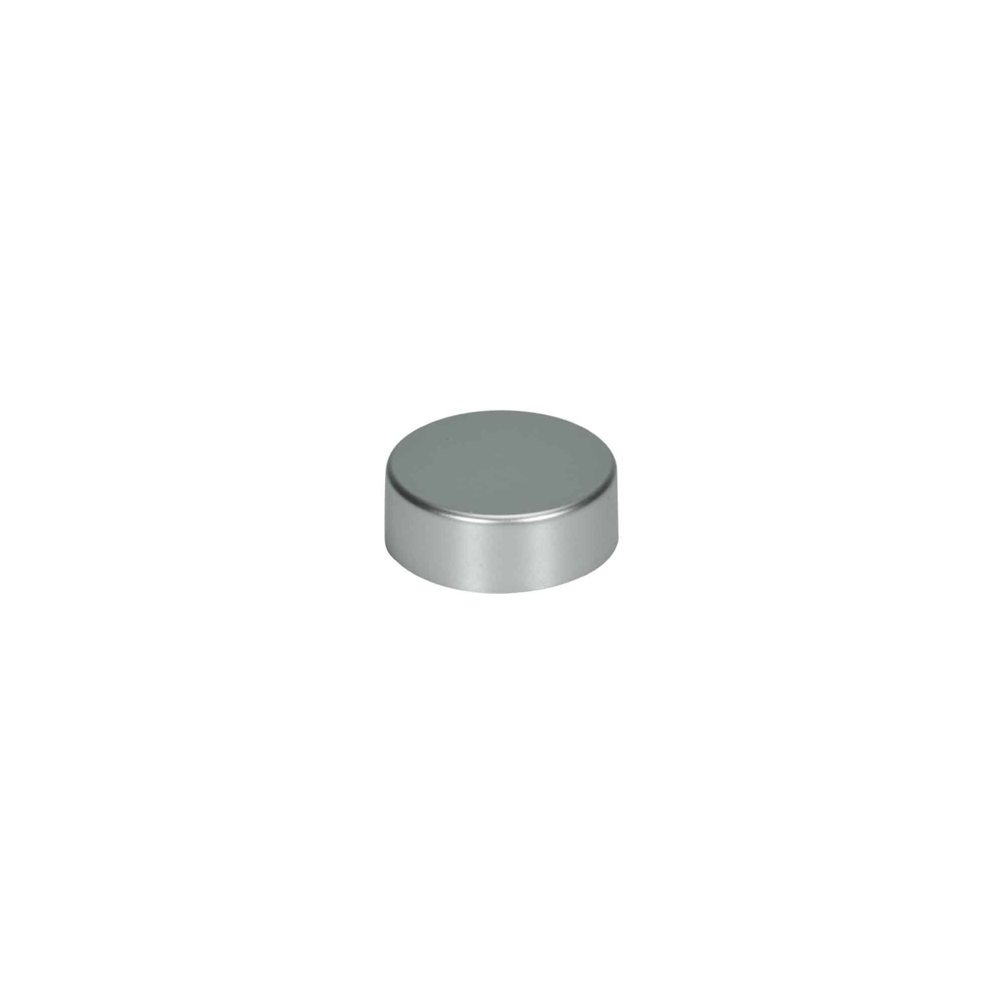 Tapón de rosca, plástico ABS, plateado mate, para boca: GPI 33/400 Tapón de rosca, plástico ABS, plateado mate, para boca: GPI 33/400