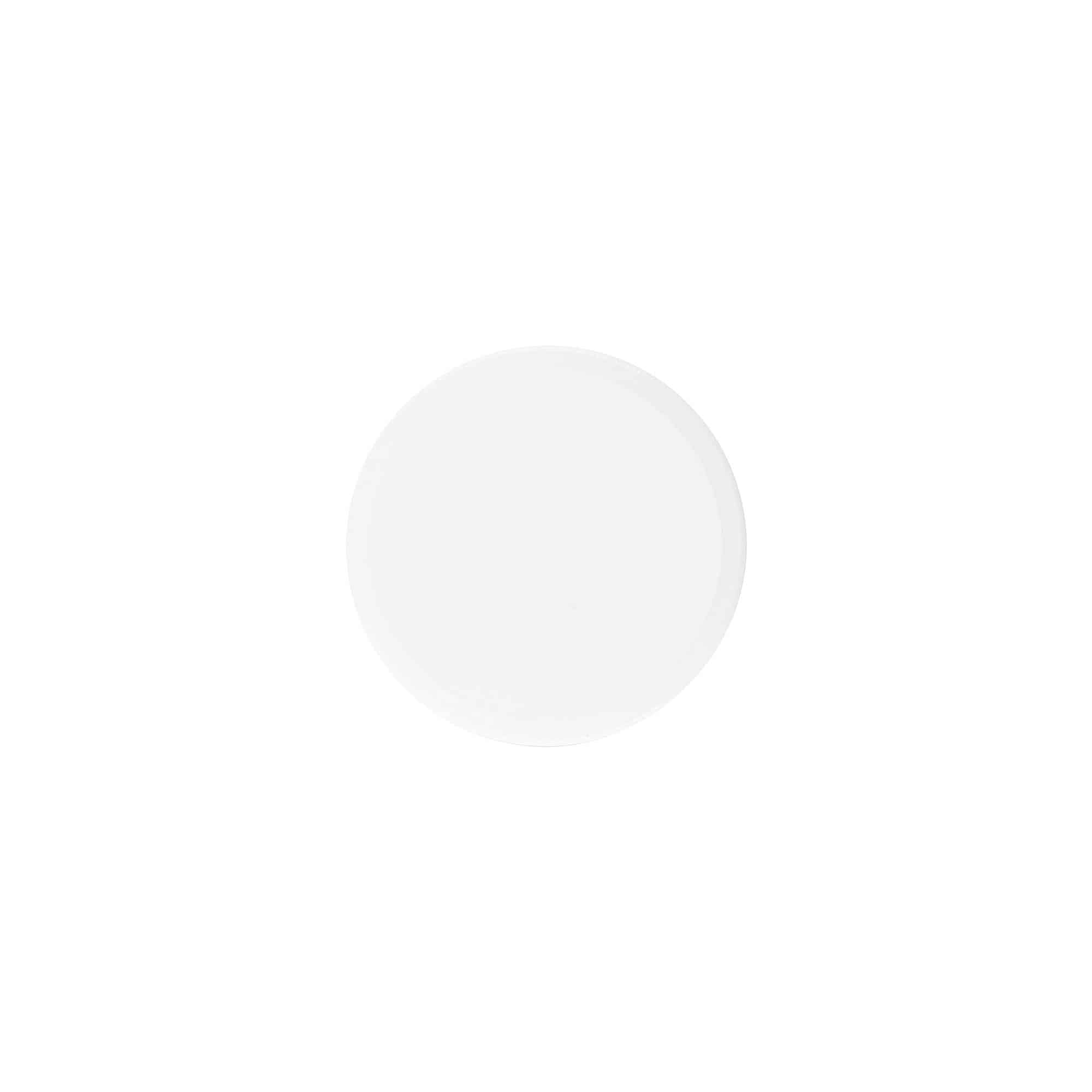 Tapón de rosca 'White Line' de 60 ml, plástico de PP, blanco