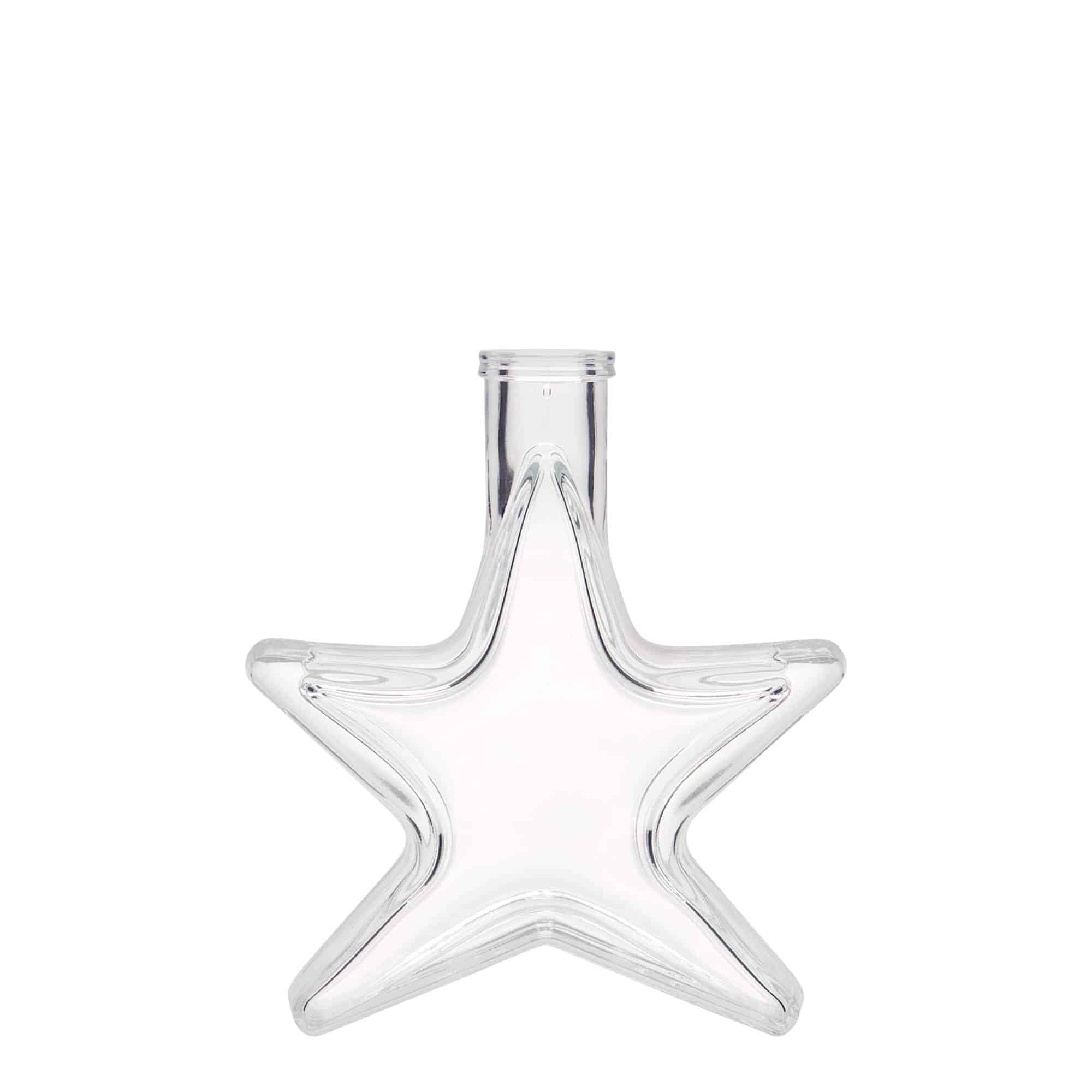 Botella de vidrio de 100 ml 'Estrella', boca: corcho