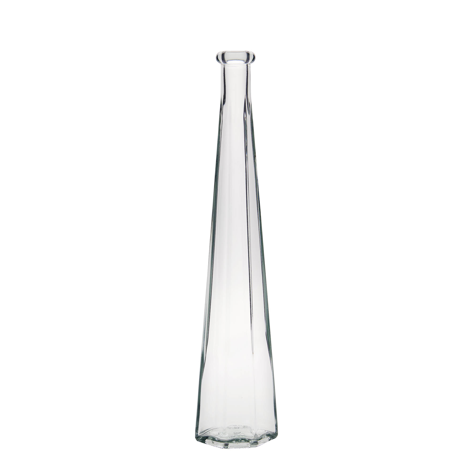 Botella de vidrio de 200 ml 'Dama Sexta', hexagonal, boca: corcho Botella de vidrio de 200 ml 'Dama Sexta', hexagonal, boca: corcho