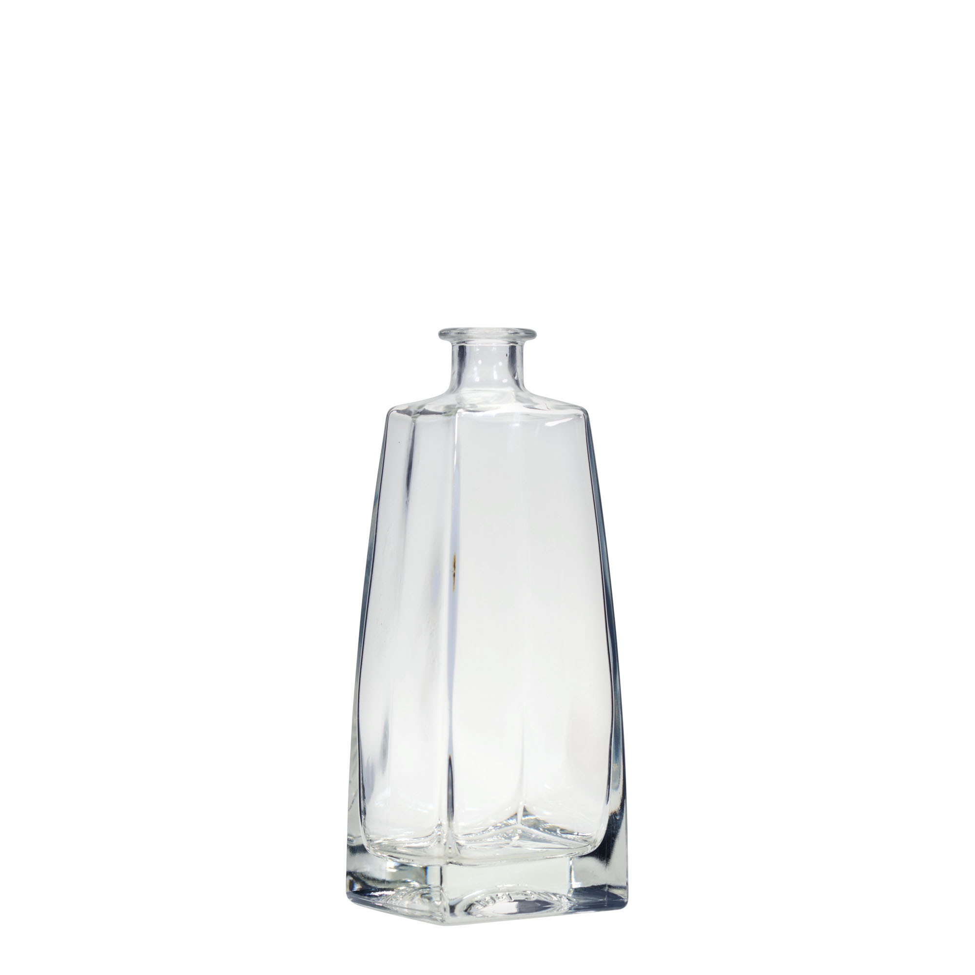 Botella de vidrio de 700 ml 'Timmy', rectangular, boca: corcho