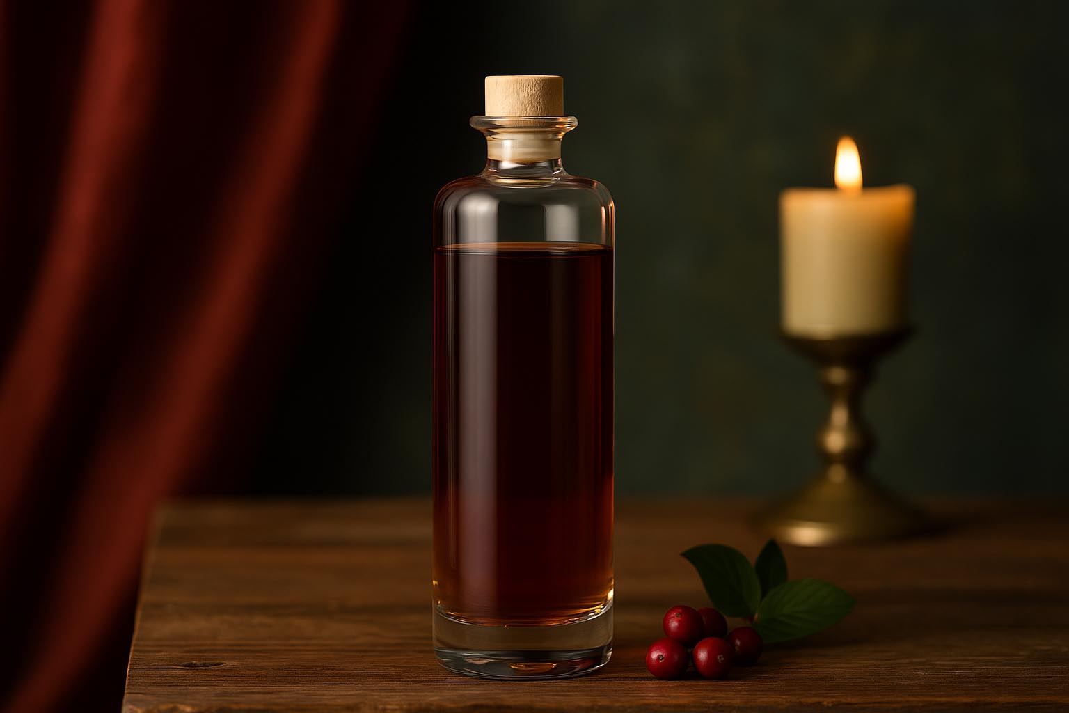 Botella de vidrio de 500 ml 'Alberto', boca: corcho