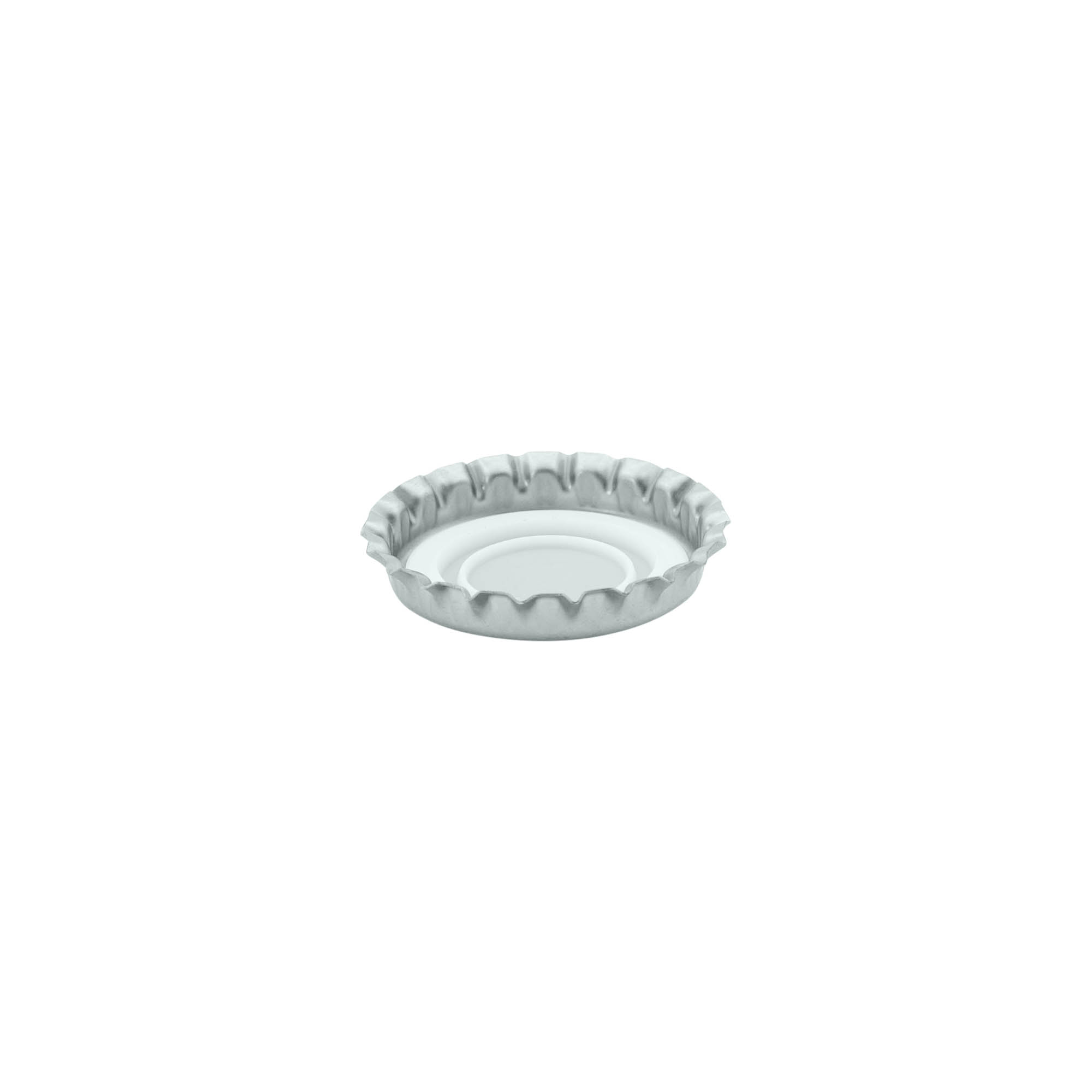 Tapones corona 29 mm, metal, plateado