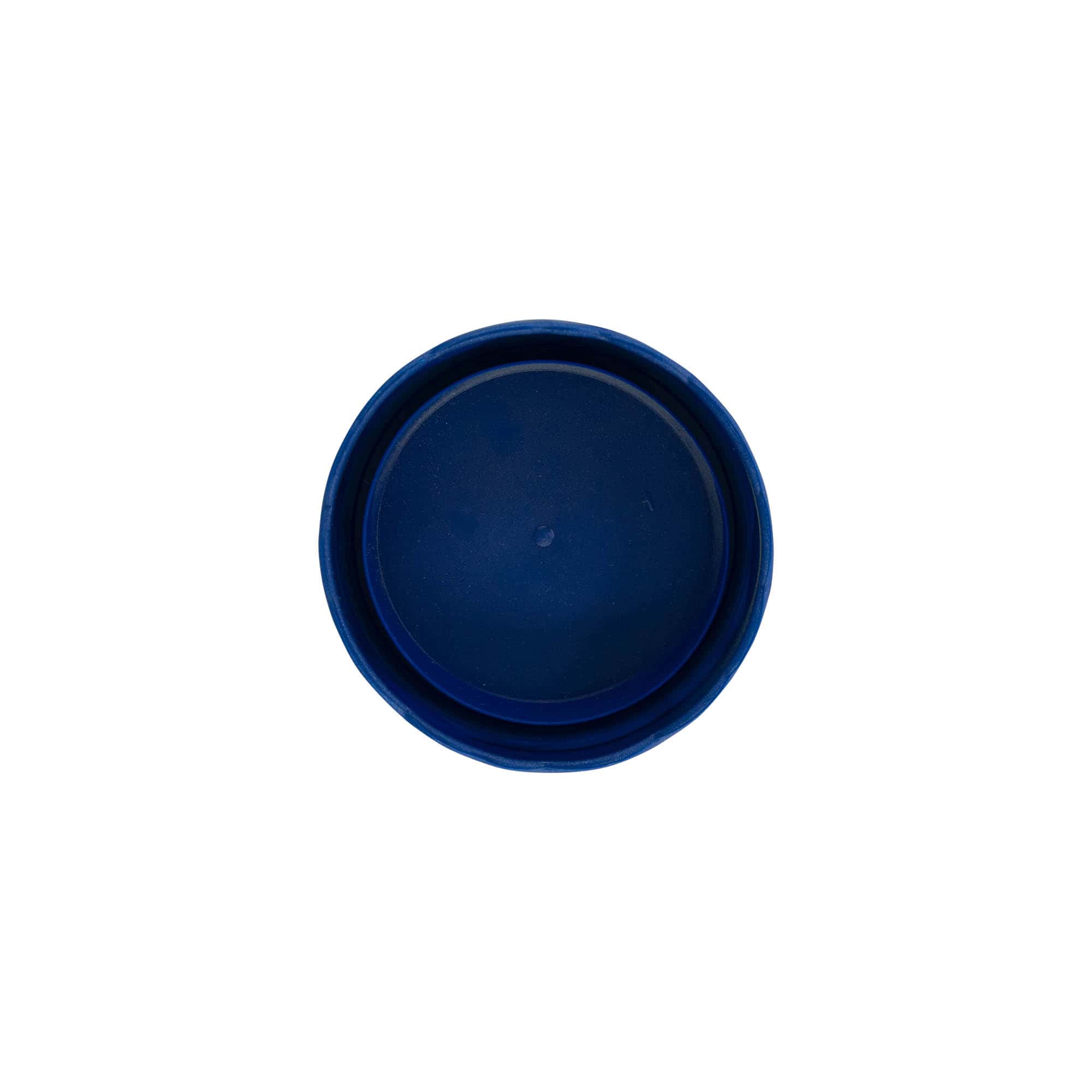 Tapa de solapa para olla de cerámica de cuello estrecho, plástico HDPE, azul