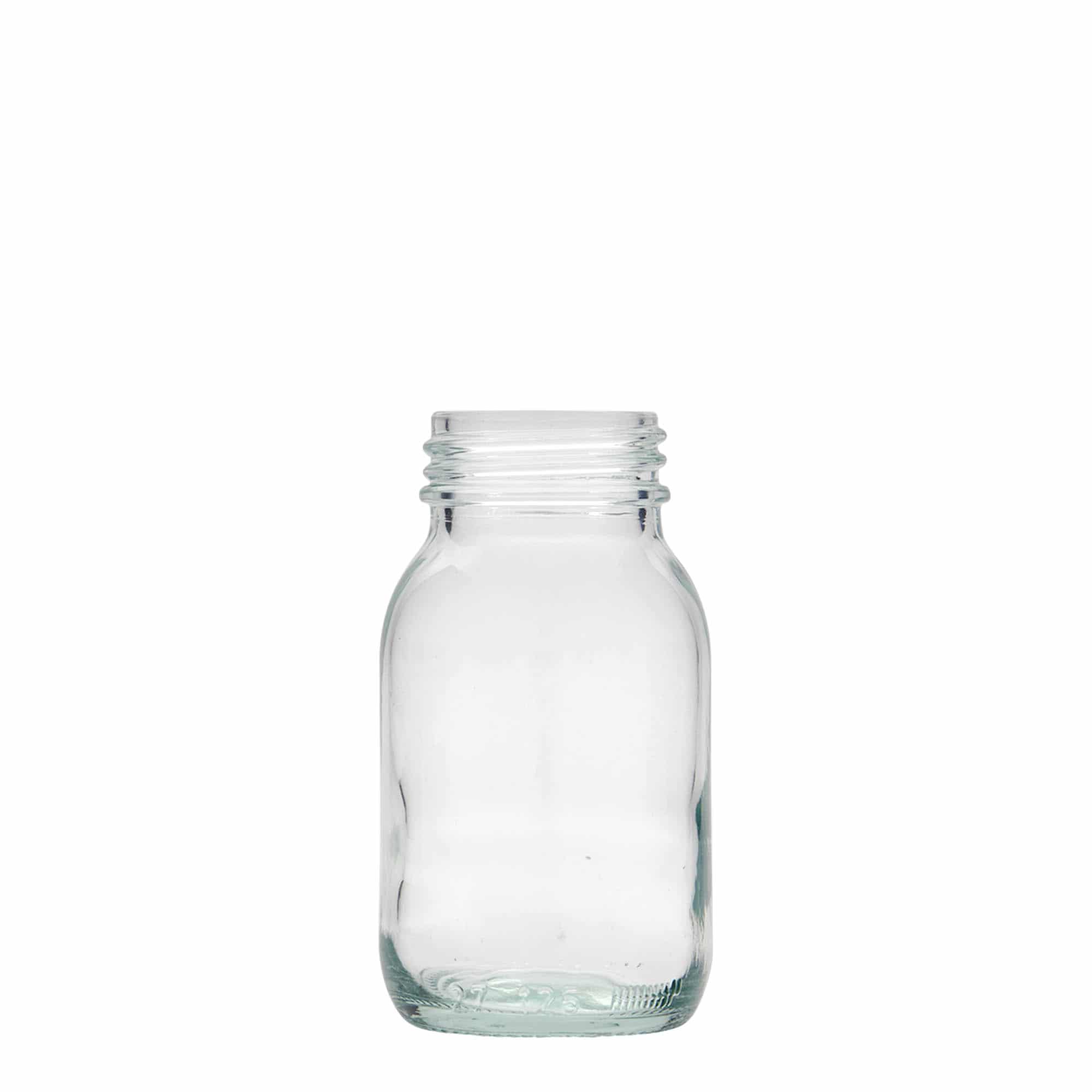 Tarro de boca ancha de 125 ml, boca: DIN 40 Tarro de boca ancha de 125 ml, boca: DIN 40