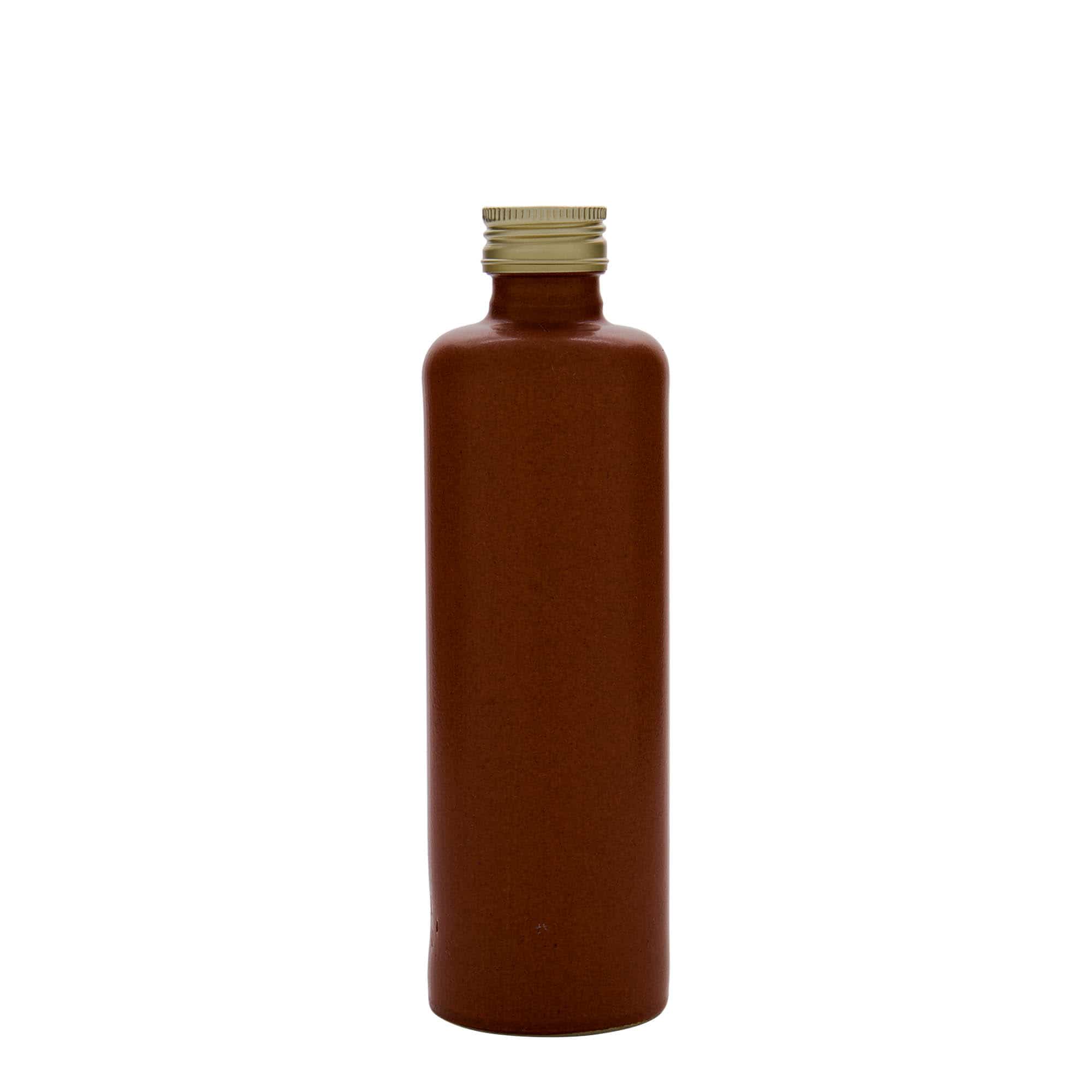 Jarra de barro de 350 ml, gres, rojo-marrón, boca: PP 31,5