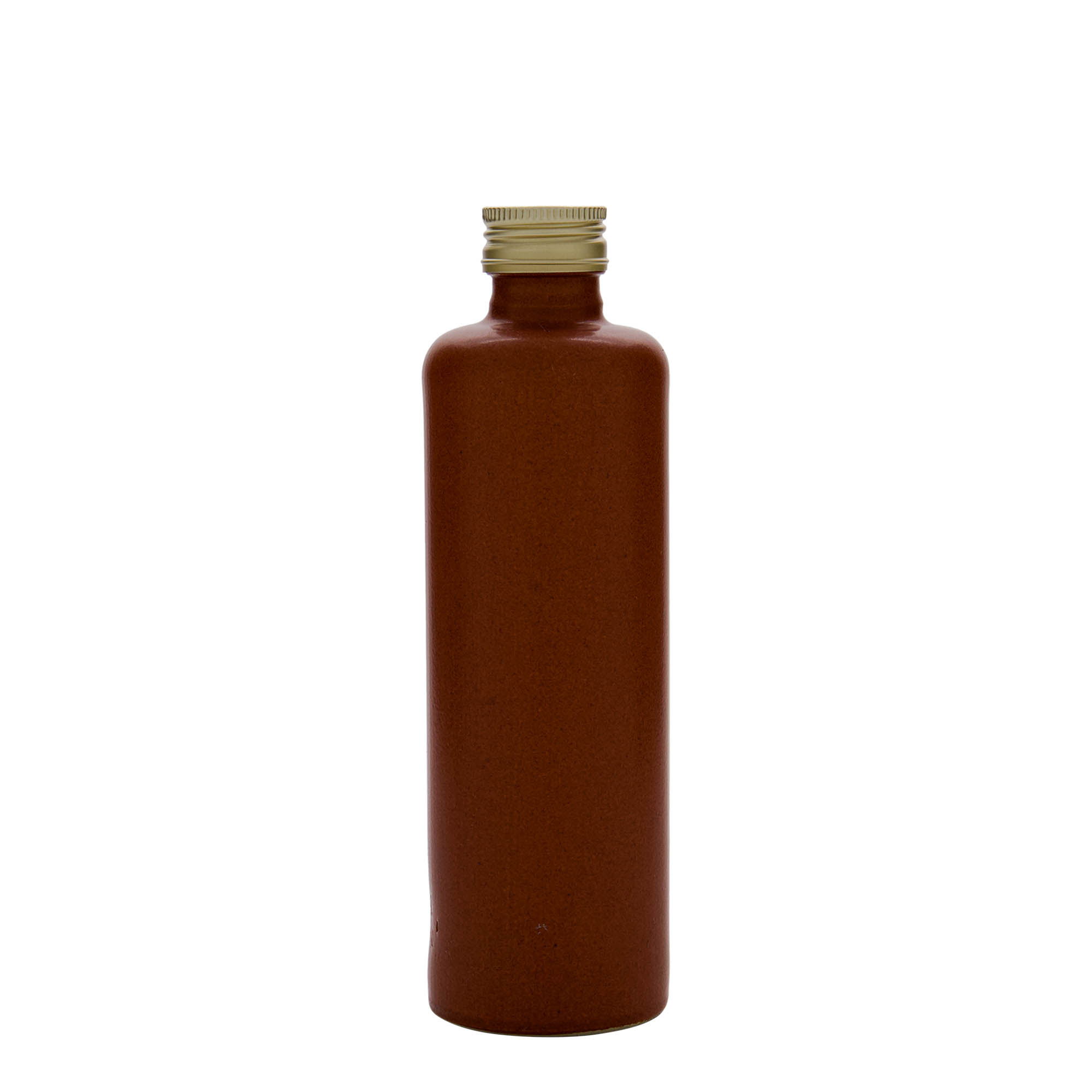 Jarra de gres de 350 ml, gres, rojo-marrón, boca: PP 31,5
