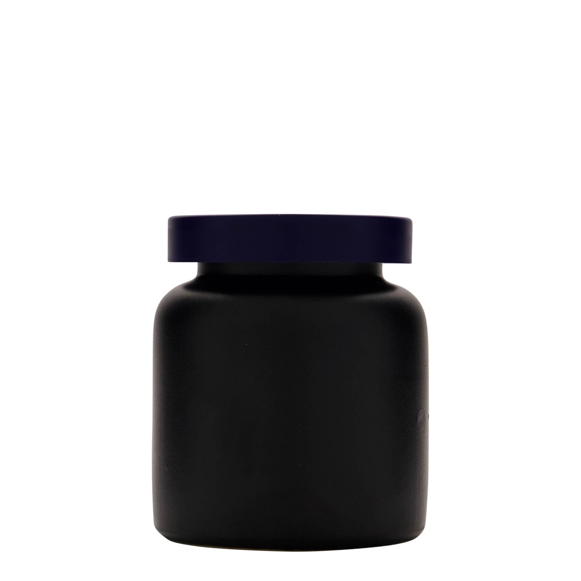 270 ml tarro de gres, cerámica, negro, boca: tapa de solapa 270 ml tarro de gres, cerámica, negro, boca: tapa de solapa