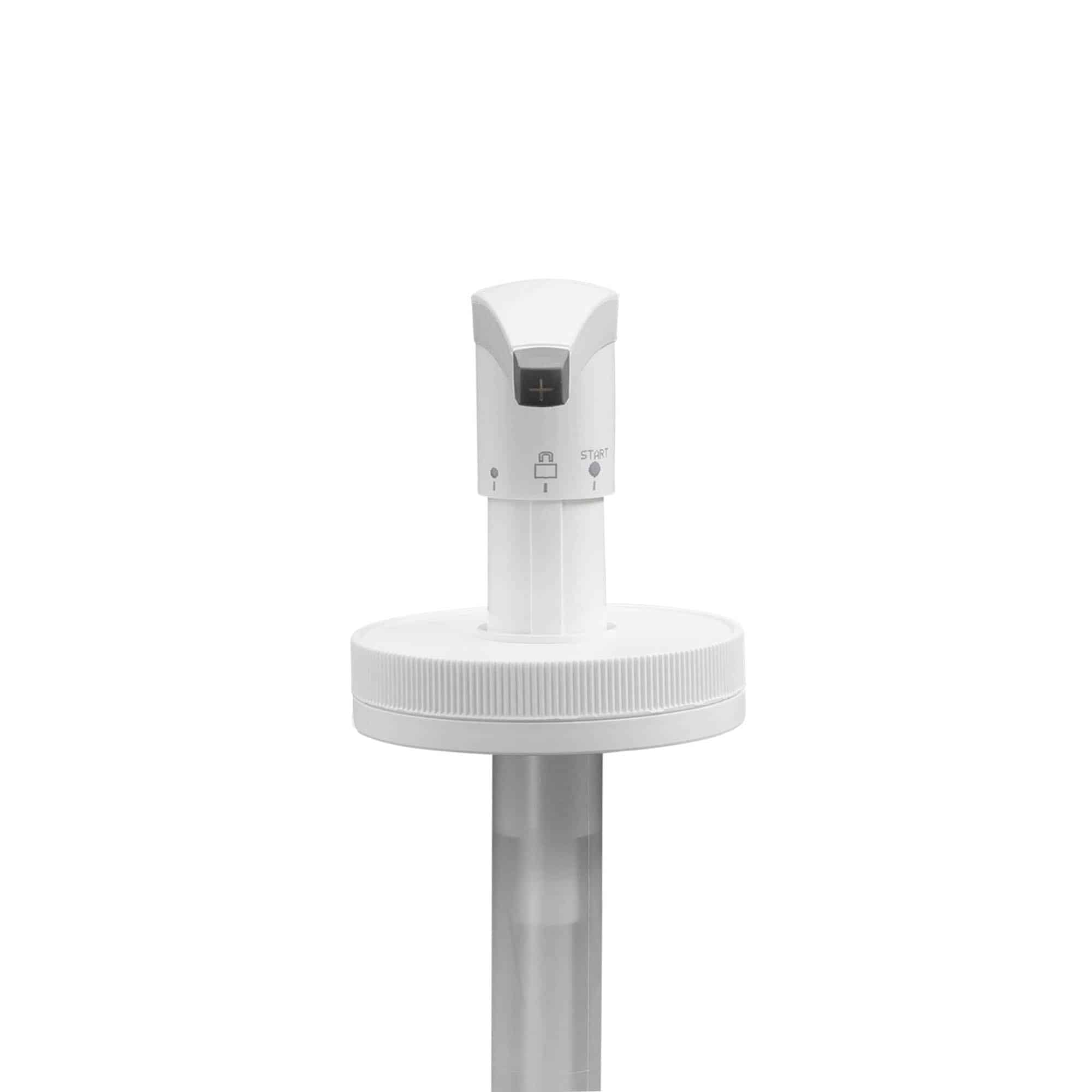 Bomba dispensadora para 'Securibox' de 655 ml, plástico de PE, blanco, para boca: tapón de rosca Bomba dispensadora para 'Securibox' de 655 ml, plástico de PE, blanco, para boca: tapón de rosca