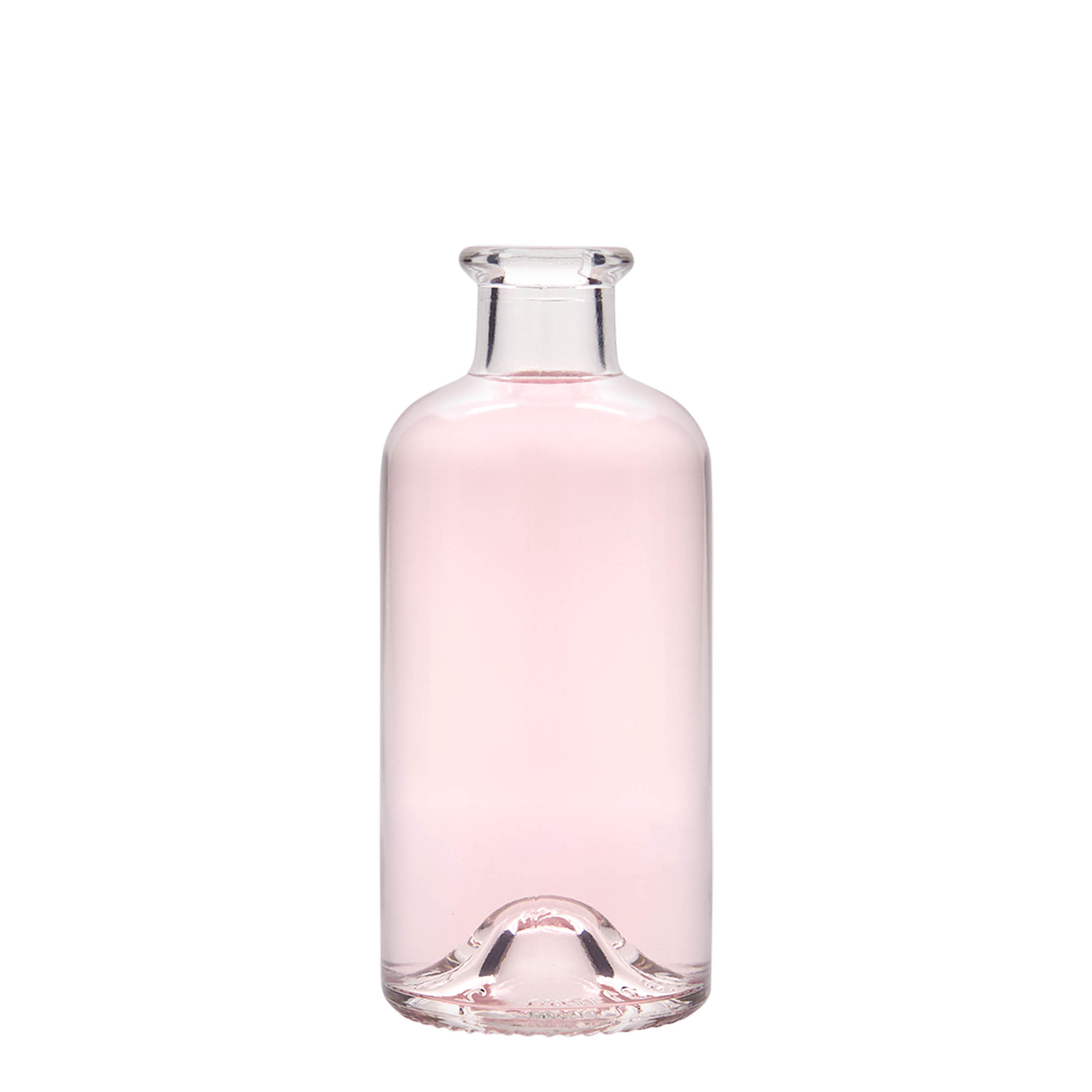 Botella de vidrio de 200 ml para farmacéutico, boca: corcho