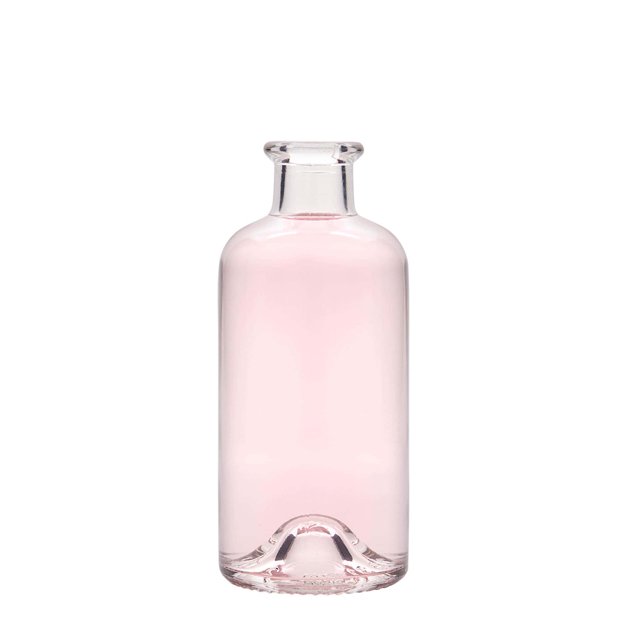 Botella de vidrio de 200 ml para farmacéutico, boca: corcho