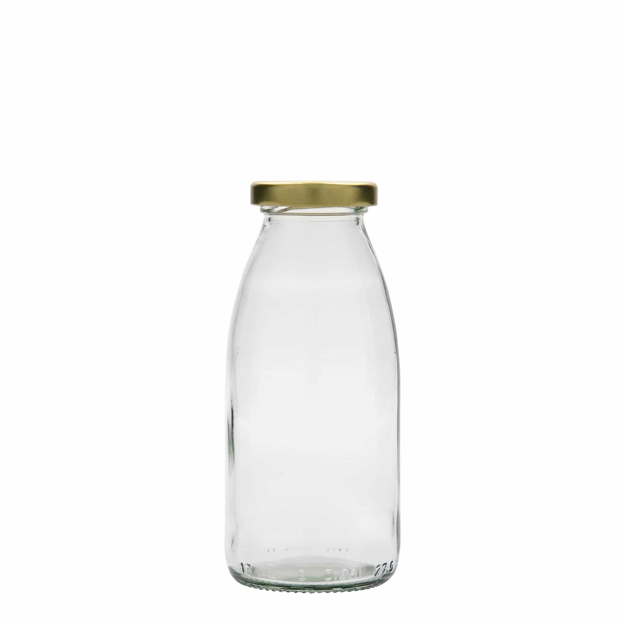 Botella de vidrio 'Vroni' de 250 ml, boca: Twist-Off (TO 43)