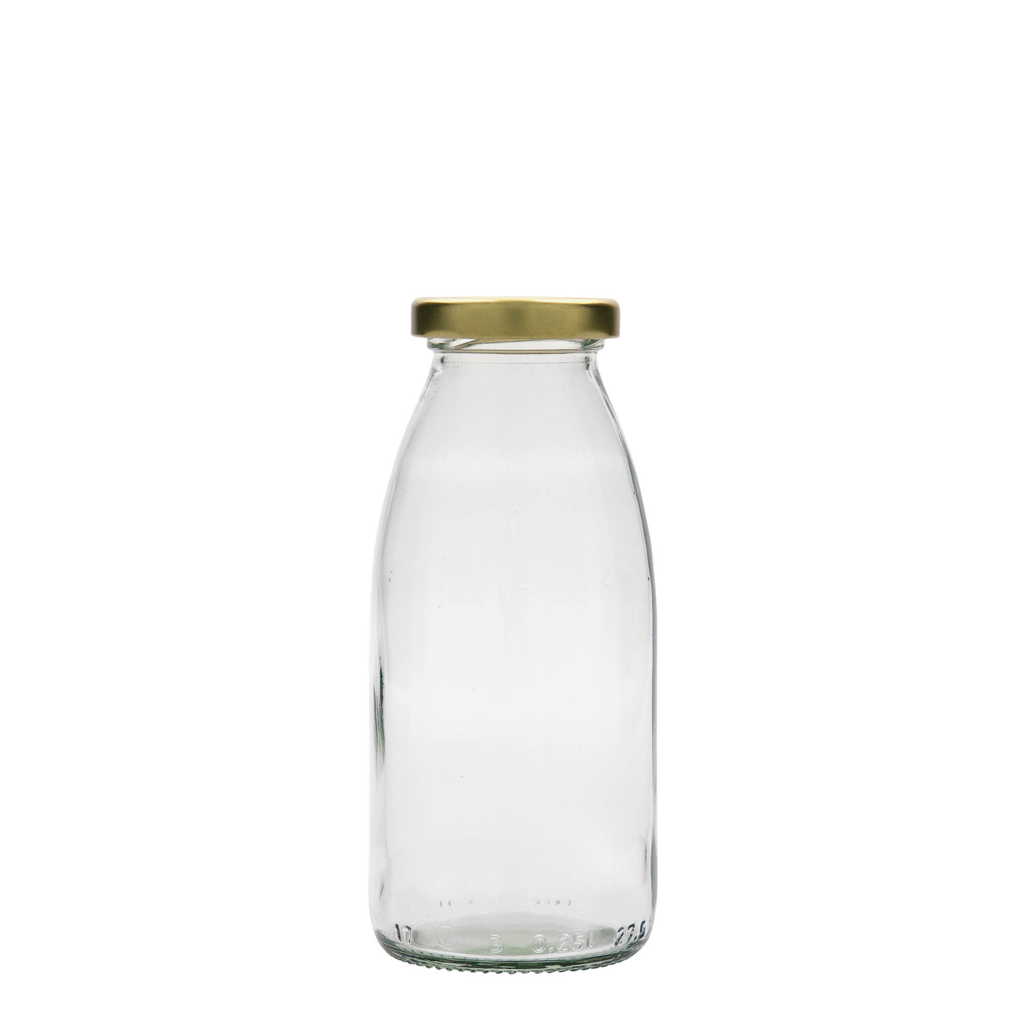 Botella de vidrio de 250 ml Vroni #, boca: Twist-Off (TO 43) Botella de vidrio de 250 ml Vroni #, boca: Twist-Off (TO 43)