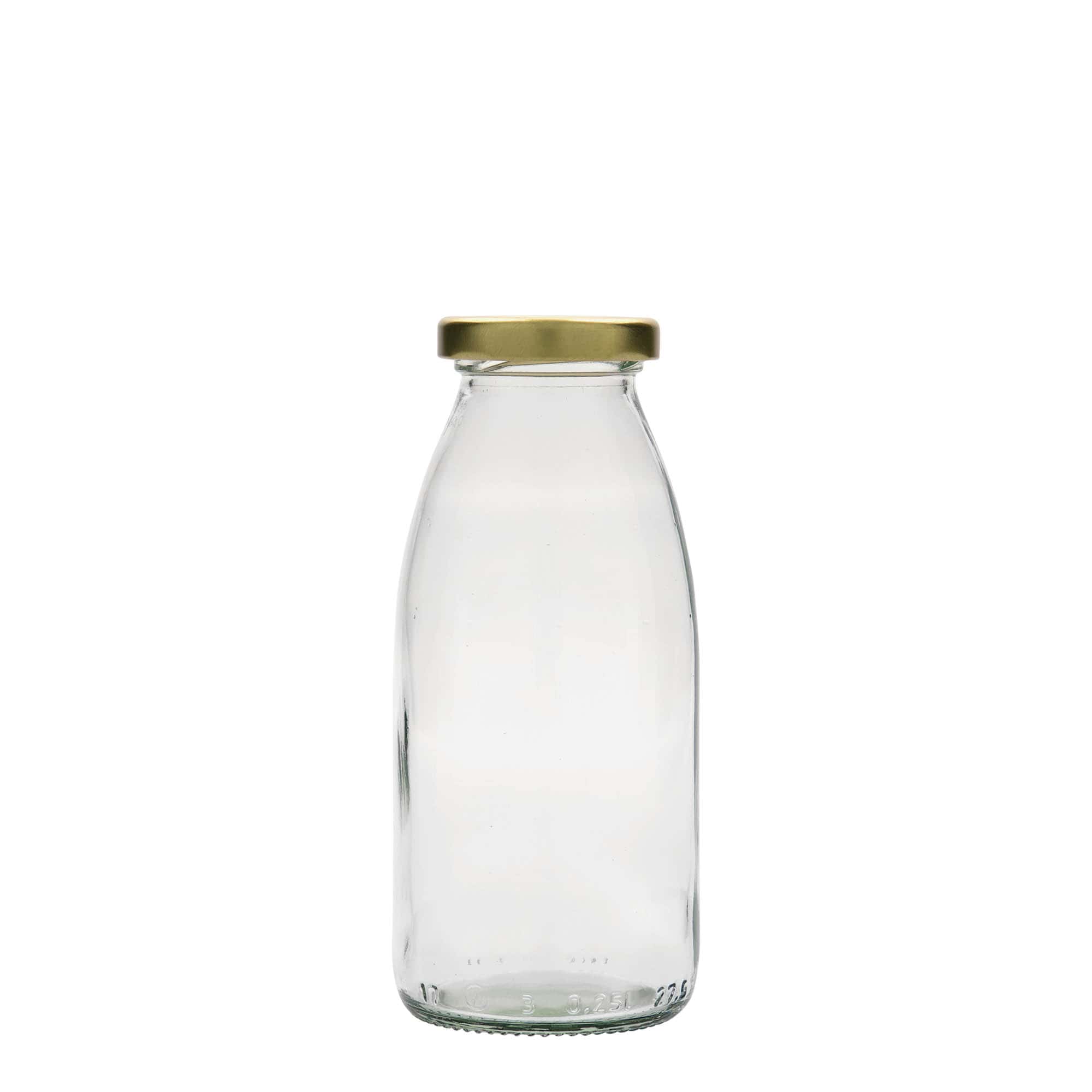 Botella de vidrio de 250 ml Vroni, boca: Twist-off (TO 43)