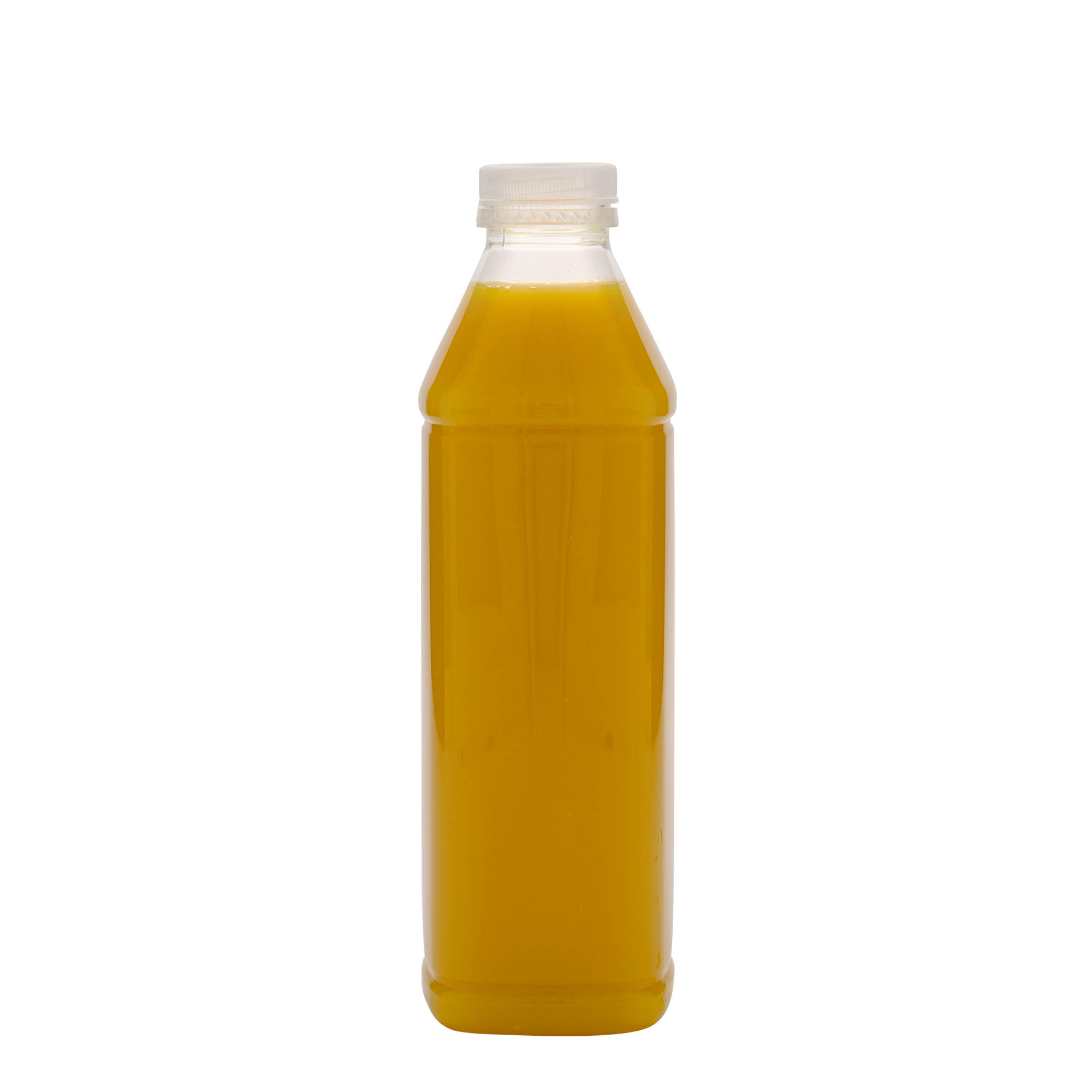 Botella PET de 1.000 ml 'Milk and Juice Carré', cuadrada, plástico, boca: 38 mm