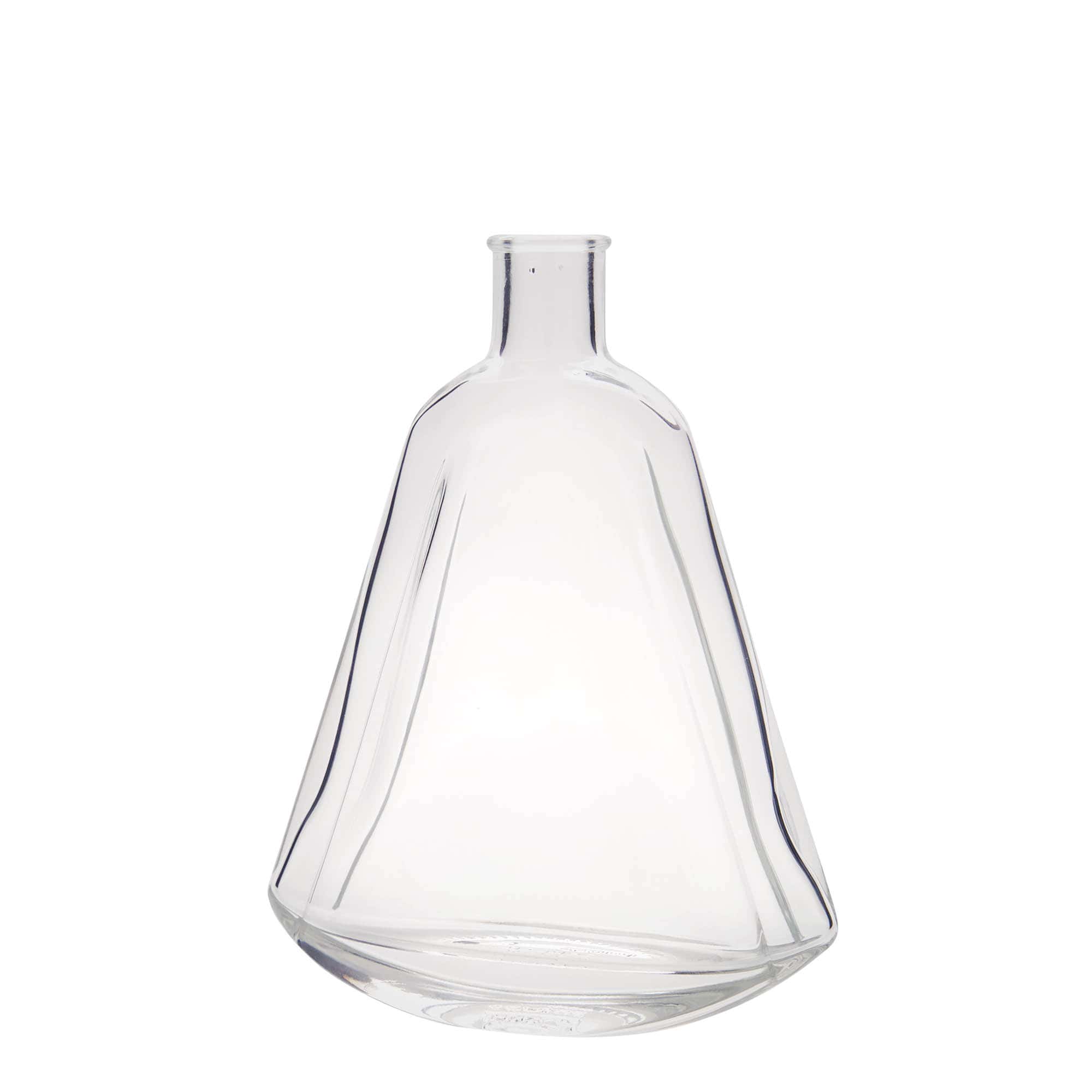 Botella de vidrio de 350 ml 'Maurizio', ovalada, boca: corcho Botella de vidrio de 350 ml 'Maurizio', ovalada, boca: corcho