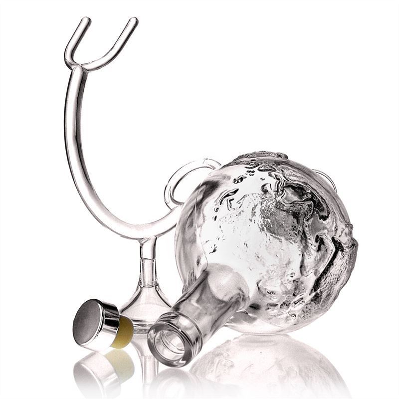 Botella de vidrio de 500 ml 'Globus', boca: corcho