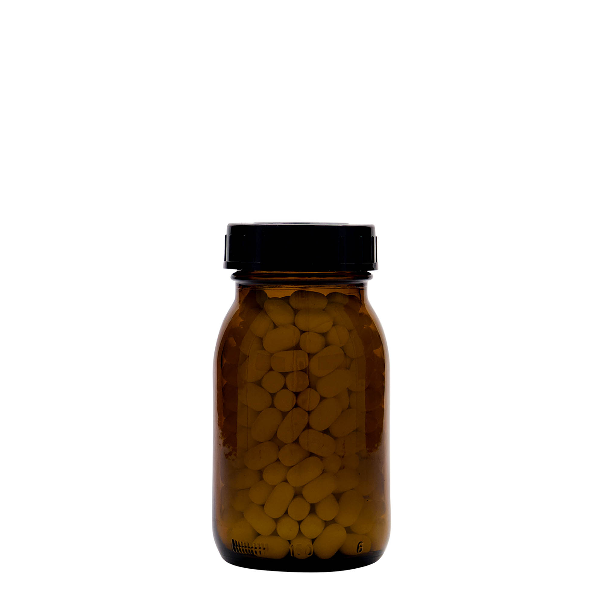 150 ml Frasco de cuello ancho, marrón, boca: DIN 45 150 ml Frasco de cuello ancho, marrón, boca: DIN 45