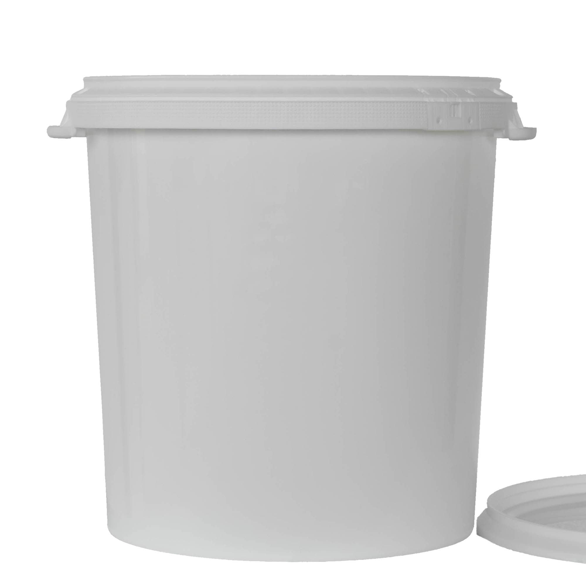 Cubo de 30 l, plástico PP, blanco