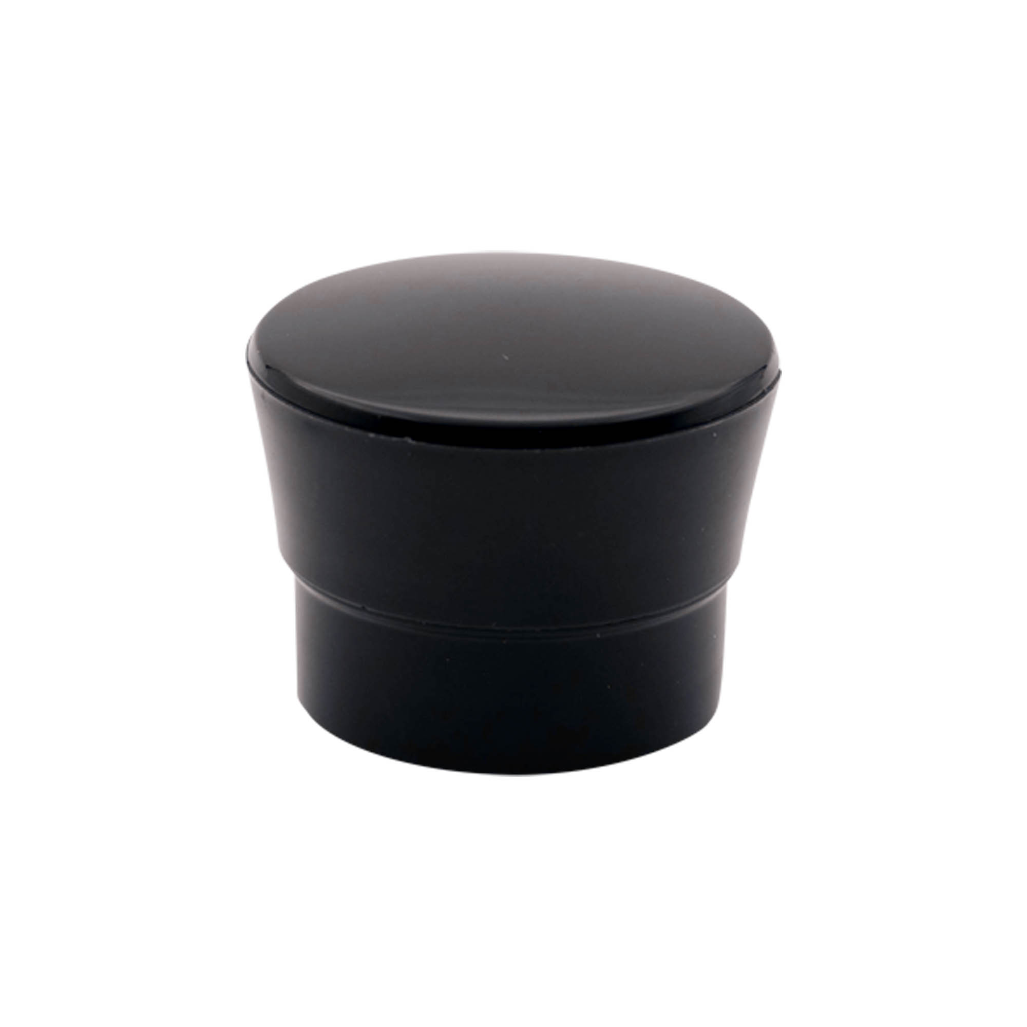 Tapa para molinillo de especias, plástico PP, negro, para boca: 38/400 Tapa para molinillo de especias, plástico PP, negro, para boca: 38/400