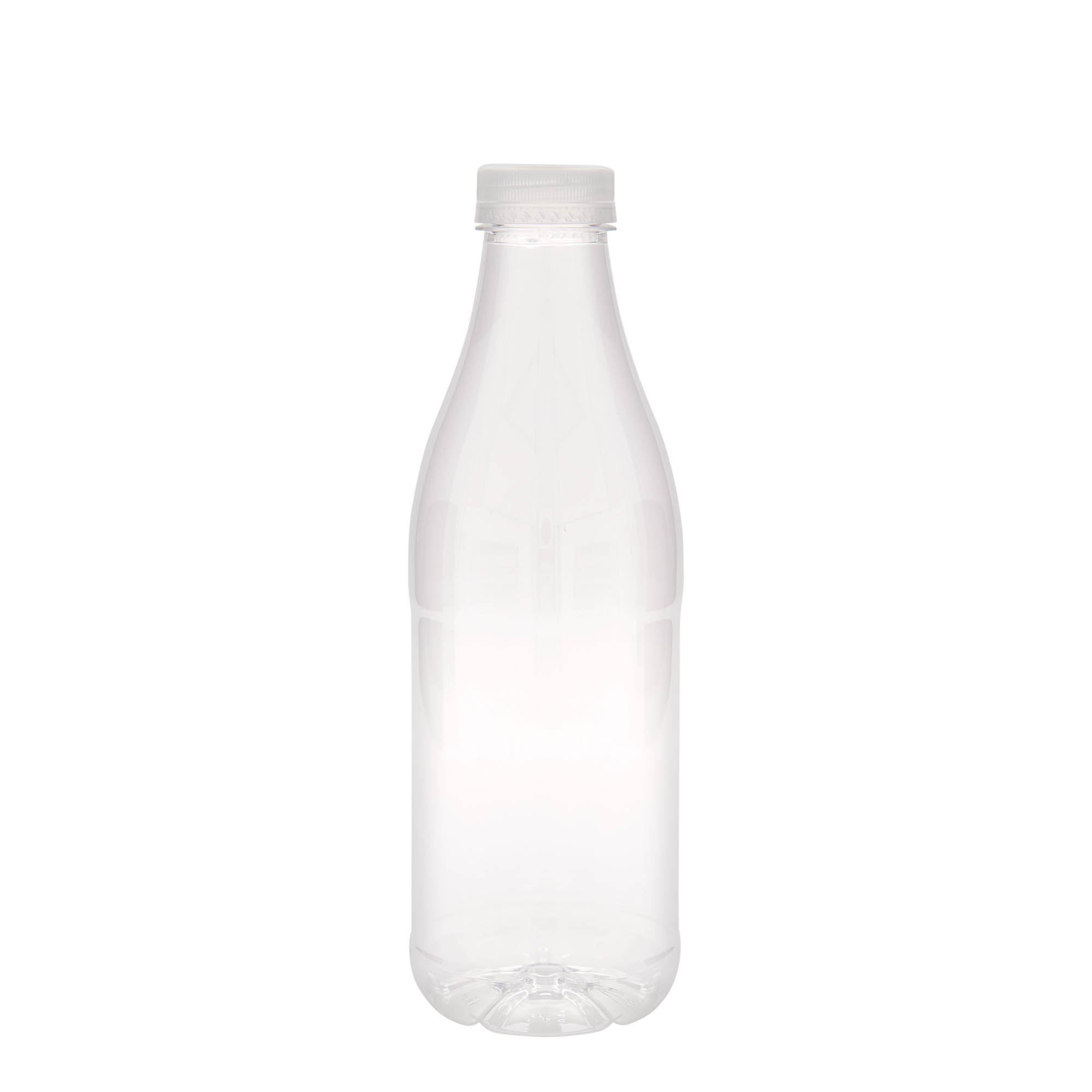 Botella PET de 1.000 ml 'Milk and Juice', plástico, boca: 38 mm