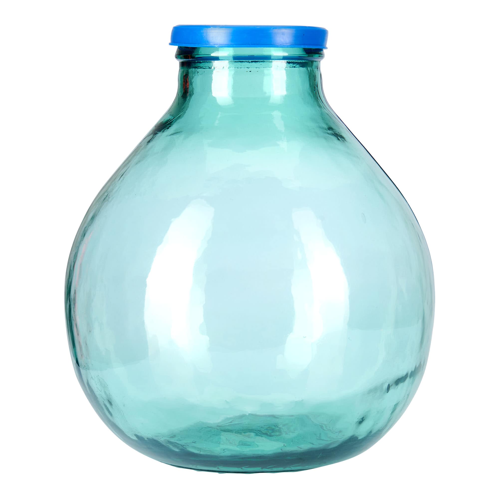 Botella de balón de 20 l, boca ancha, vidrio, boca: tapa de solapa