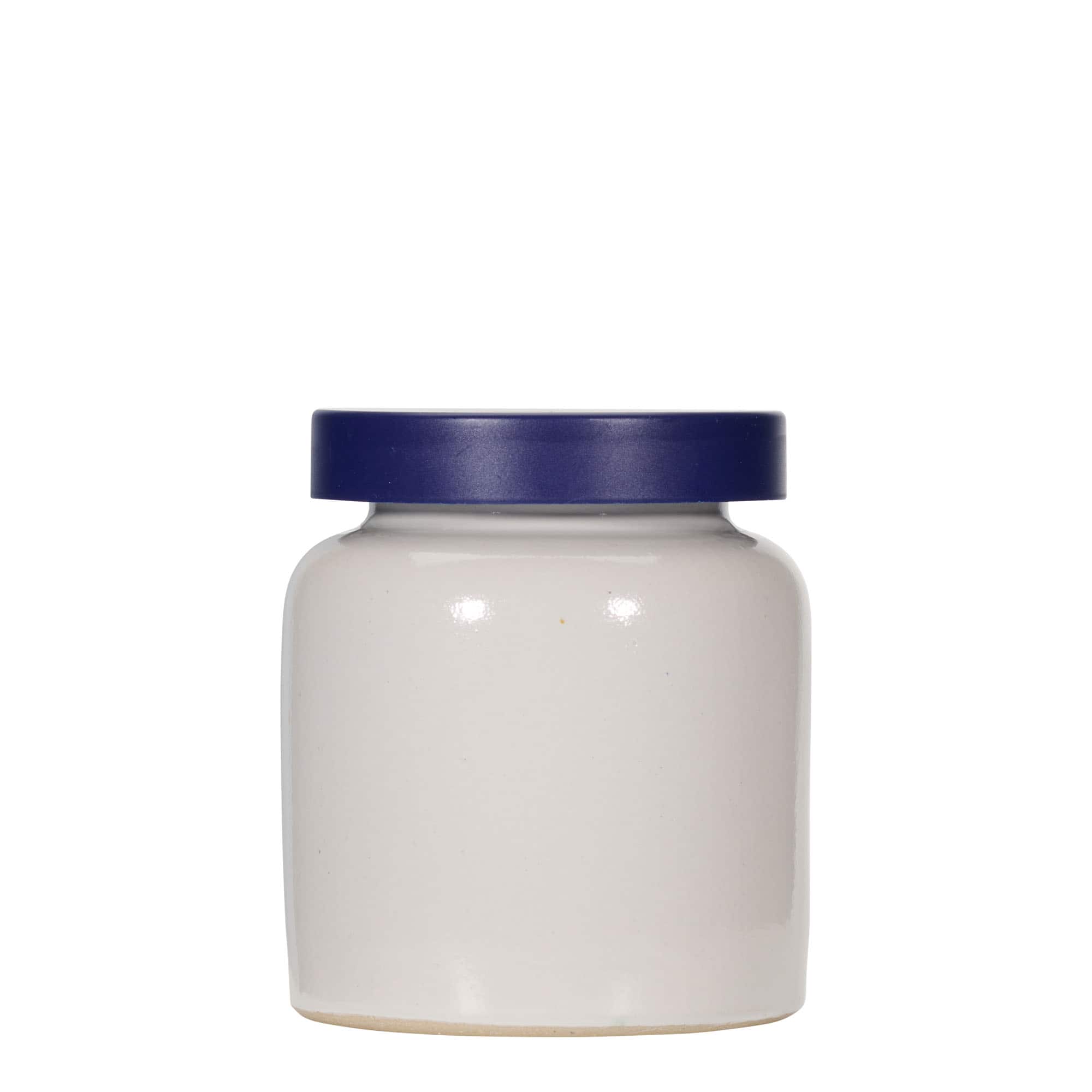Olla de gres de 270 ml, cerámica, blanco, boca: capuchón