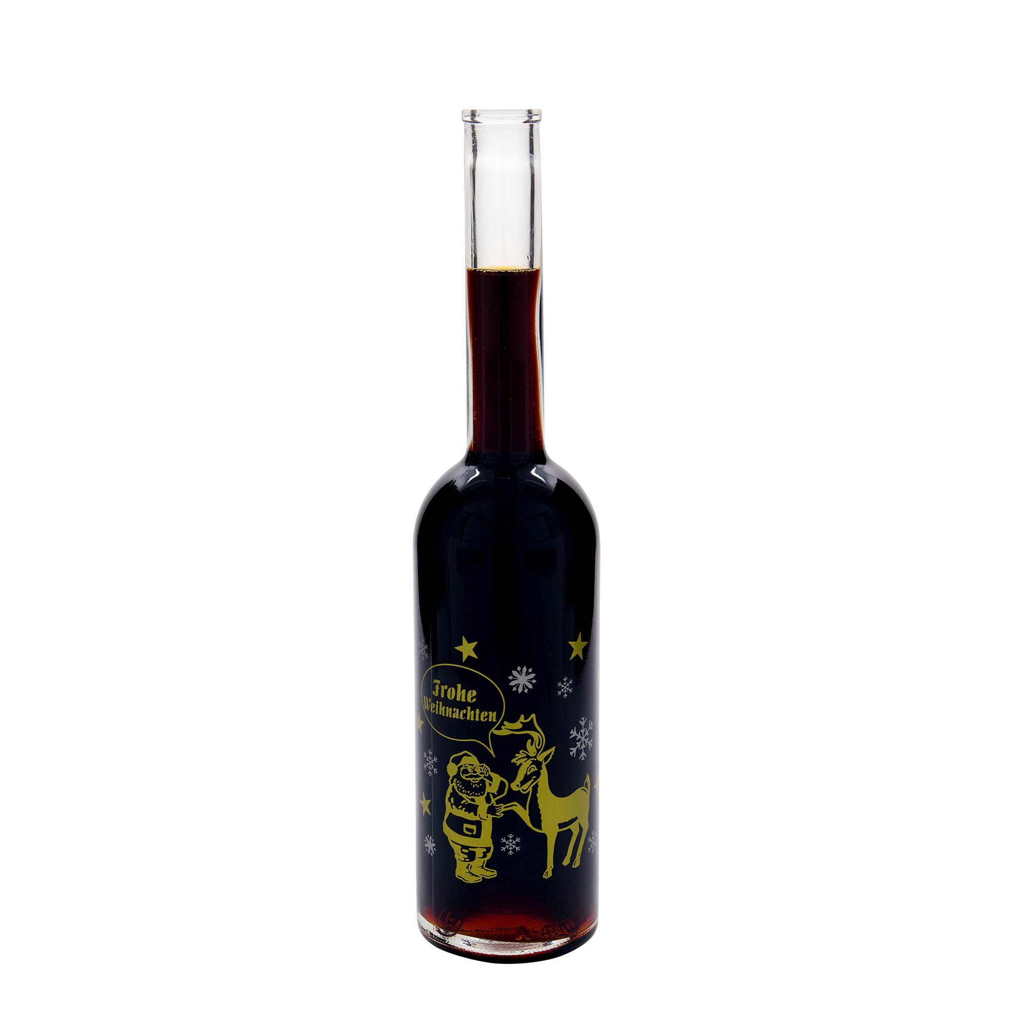 Botella de vidrio 'Opera' de 500 ml, motivo: fuegos artificiales, boca: corcho