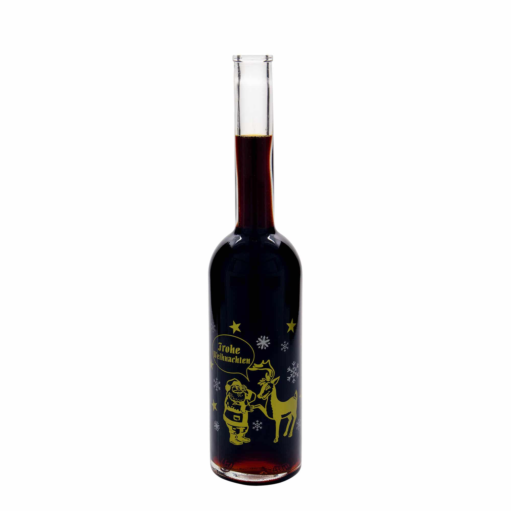 Botella de cristal de 500 ml 'Ópera', motivo: fuegos artificiales, boca: corcho