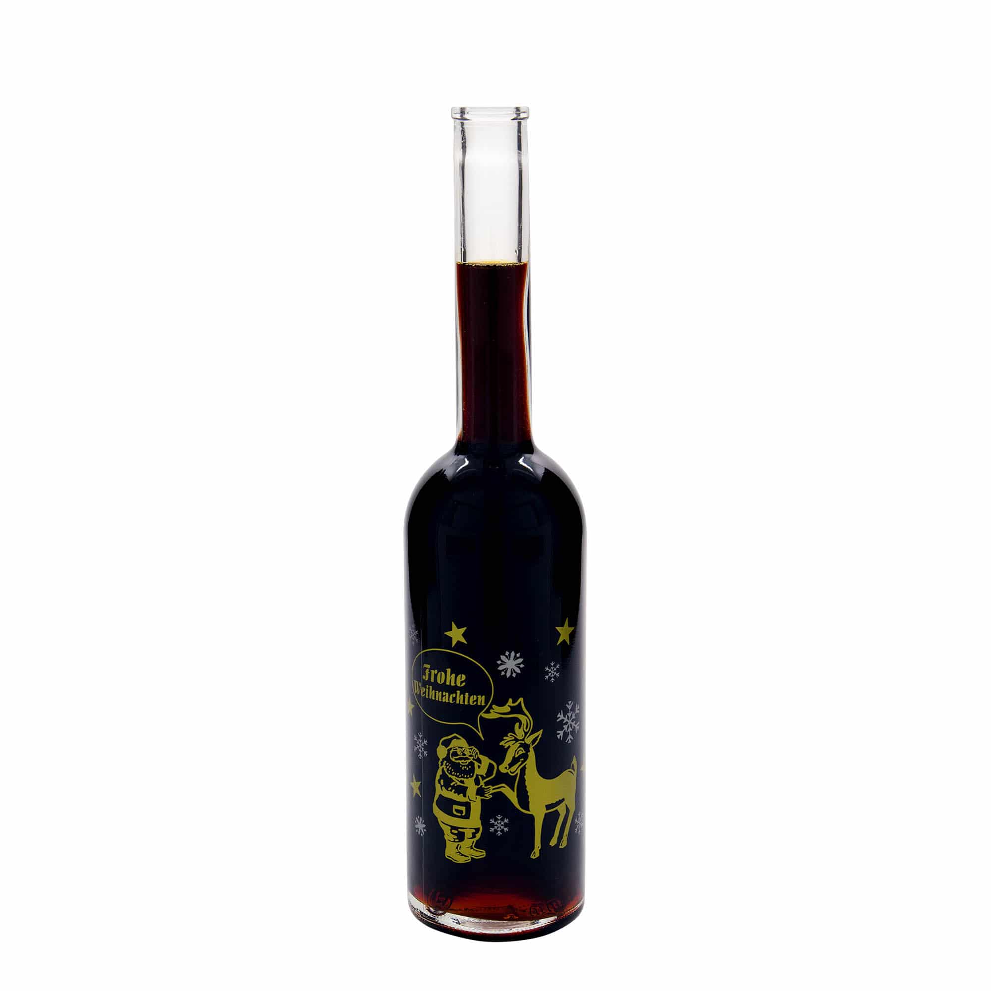 Botella de cristal de 500 ml 'Ópera', motivo: fuegos artificiales, boca: corcho