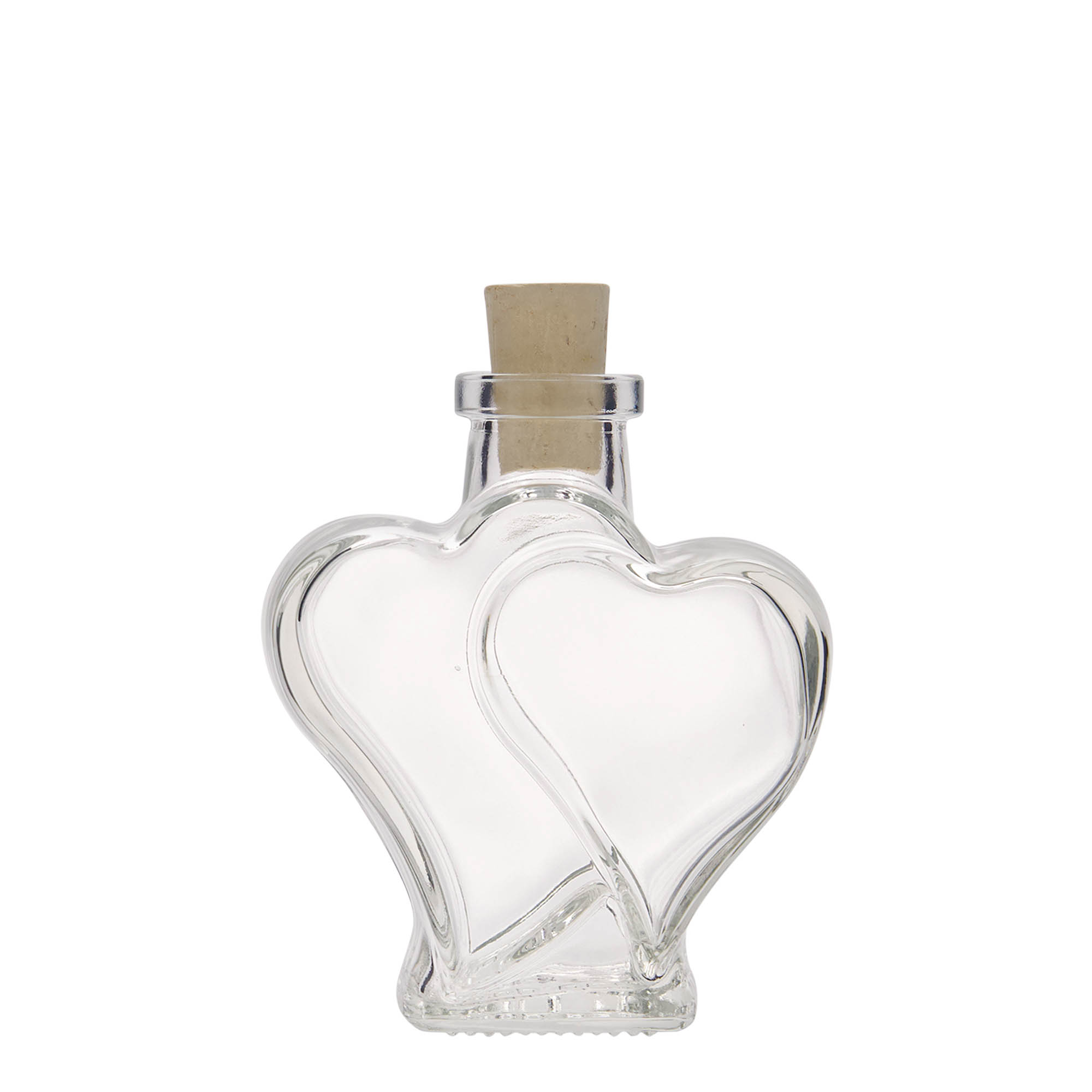 Botella de vidrio de 200 ml 'Doppelherz', boca: corcho