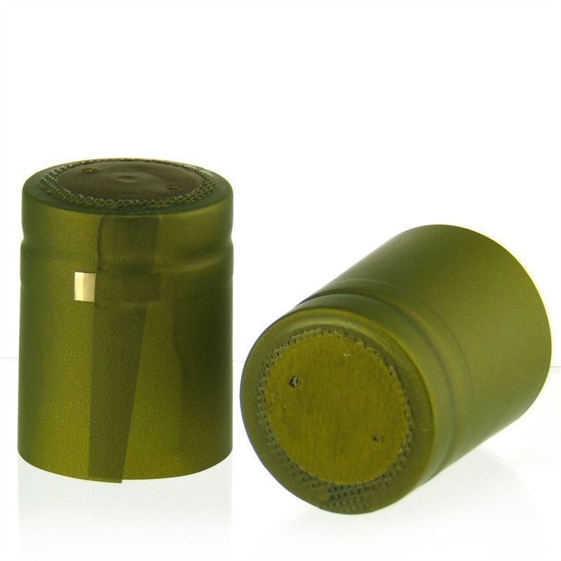 Cápsula termoencogible 32x41, plástico de PVC, verde oliva