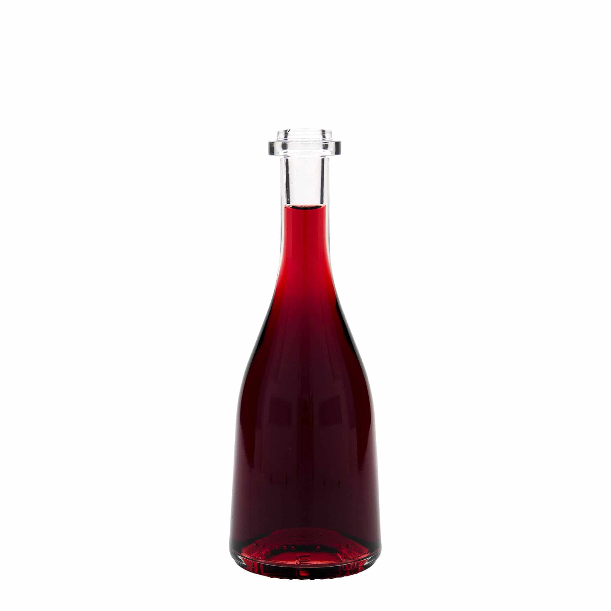 Botella de vidrio 'Rustica' de 200 ml, boca: corcho