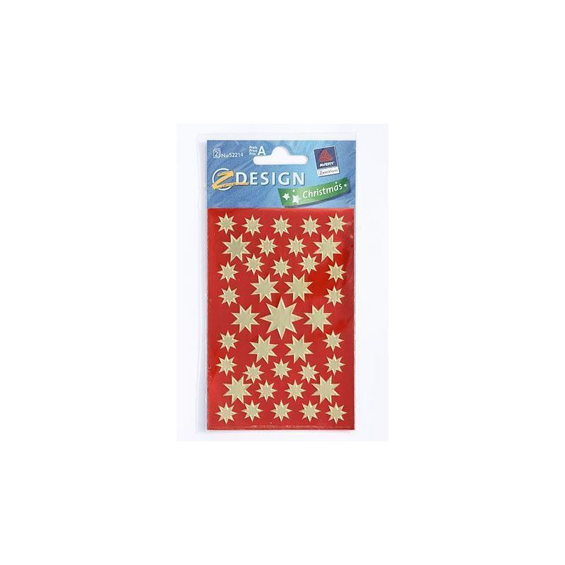 Pegatinas Zweckform 'Estrellas', papel, dorado Pegatinas Zweckform 'Estrellas', papel, dorado