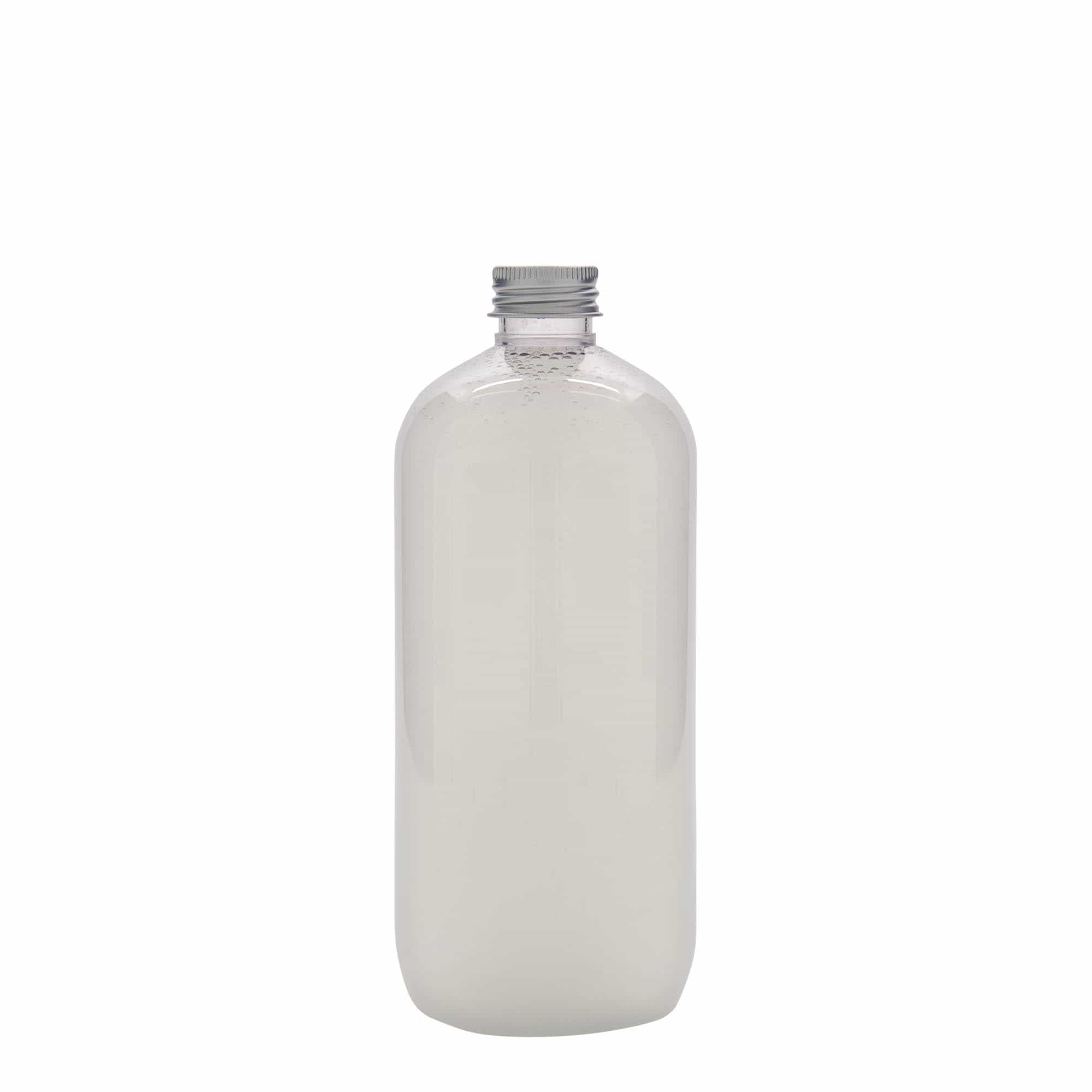 Botella de PET 'Boston' de 500 ml, plástico, boca: GPI 24/410
