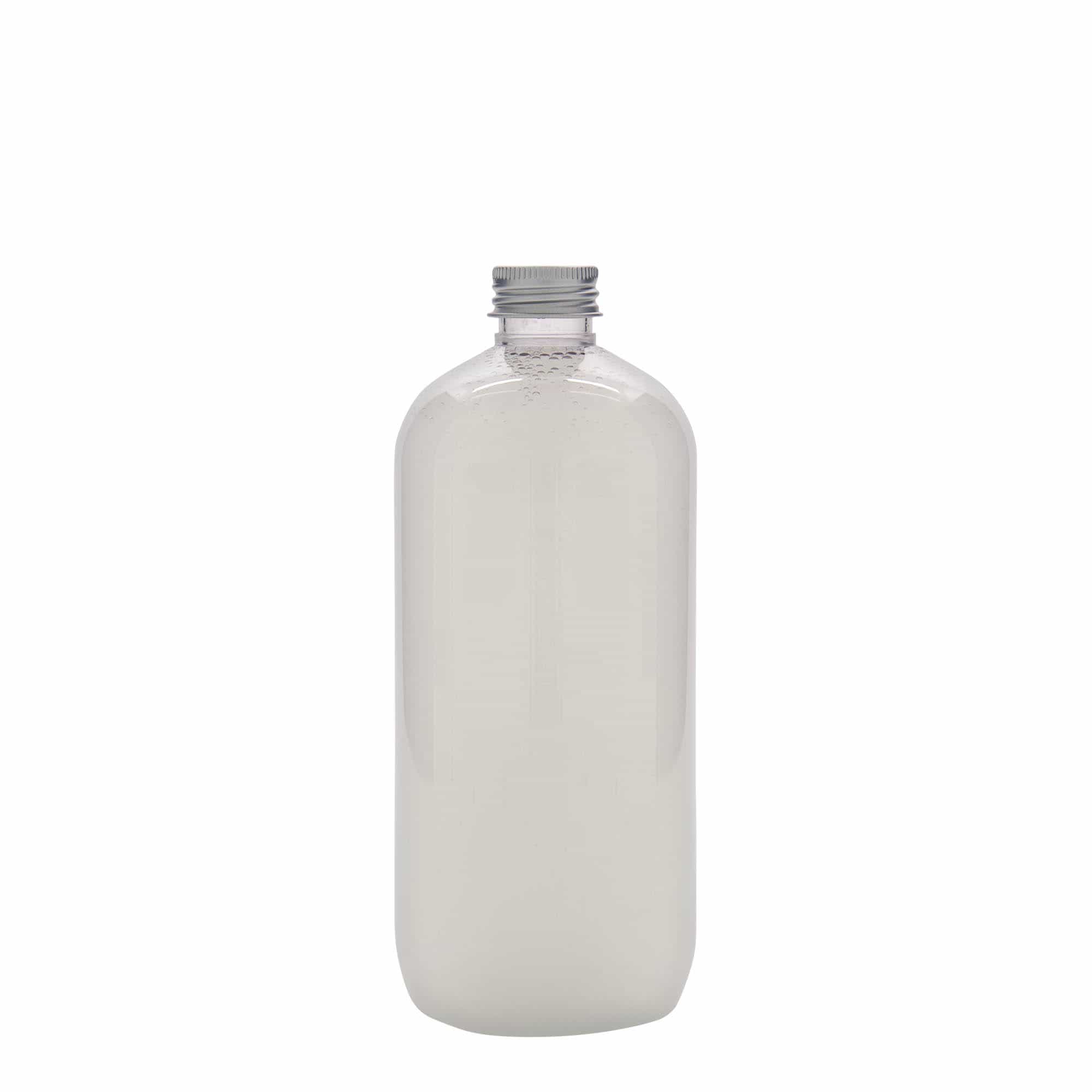 Botella PET de 500 ml 'Boston', plástico, boca: 24/410