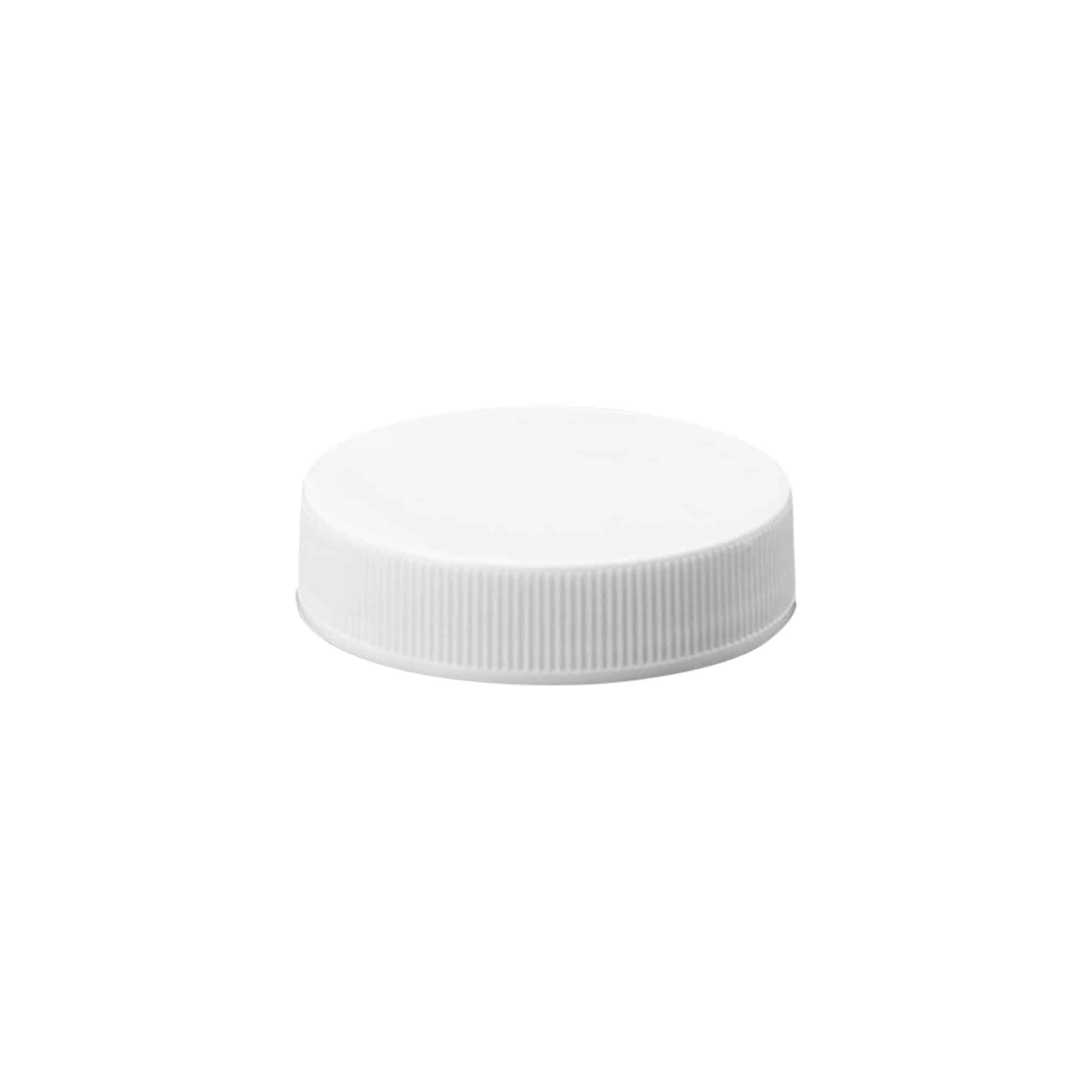 Tapón de rosca, plástico de PP, blanco, para boca: GPI 45/400