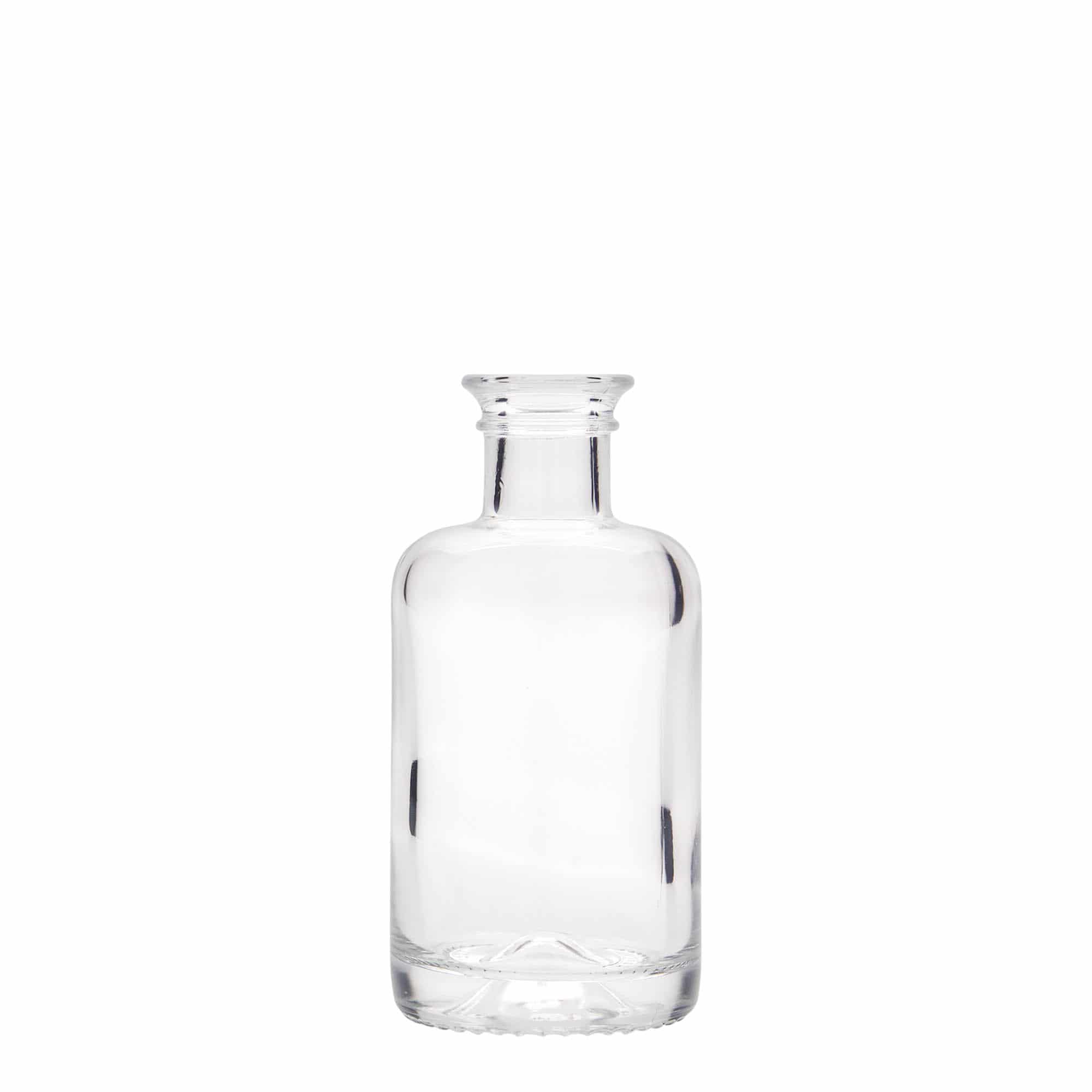 Botella de cristal de 100 ml para farmacéutico, boca: corcho