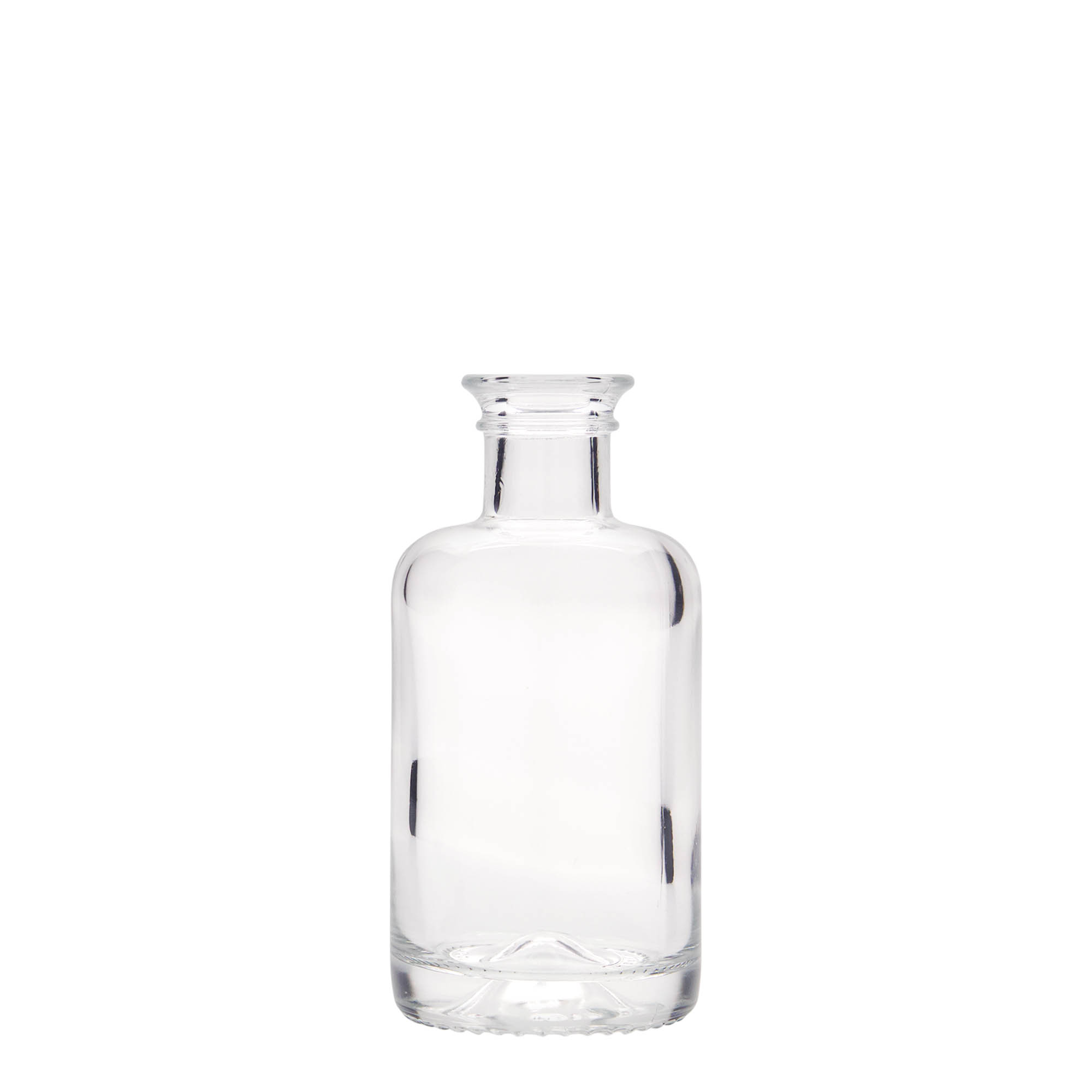 Botella de cristal de 100 ml para farmacéutico, boca: corcho