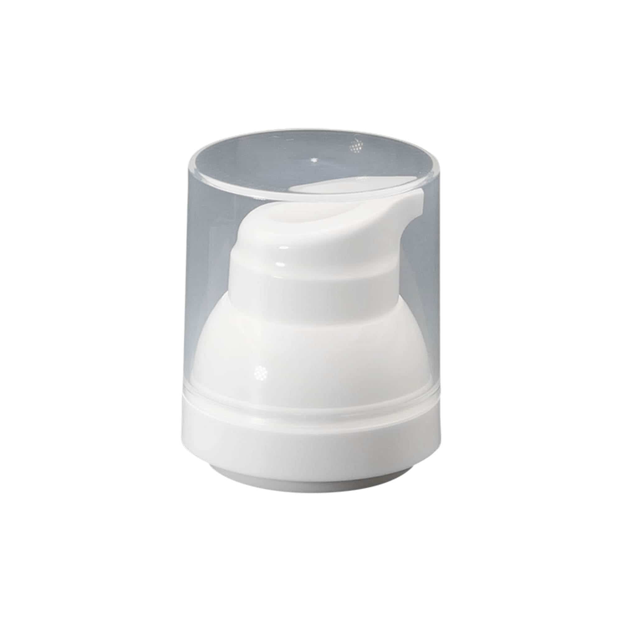 Dispensador Airless con cabezal de bombeo 'Mezzo', plástico de PP, blanco Dispensador Airless con cabezal de bombeo 'Mezzo', plástico de PP, blanco