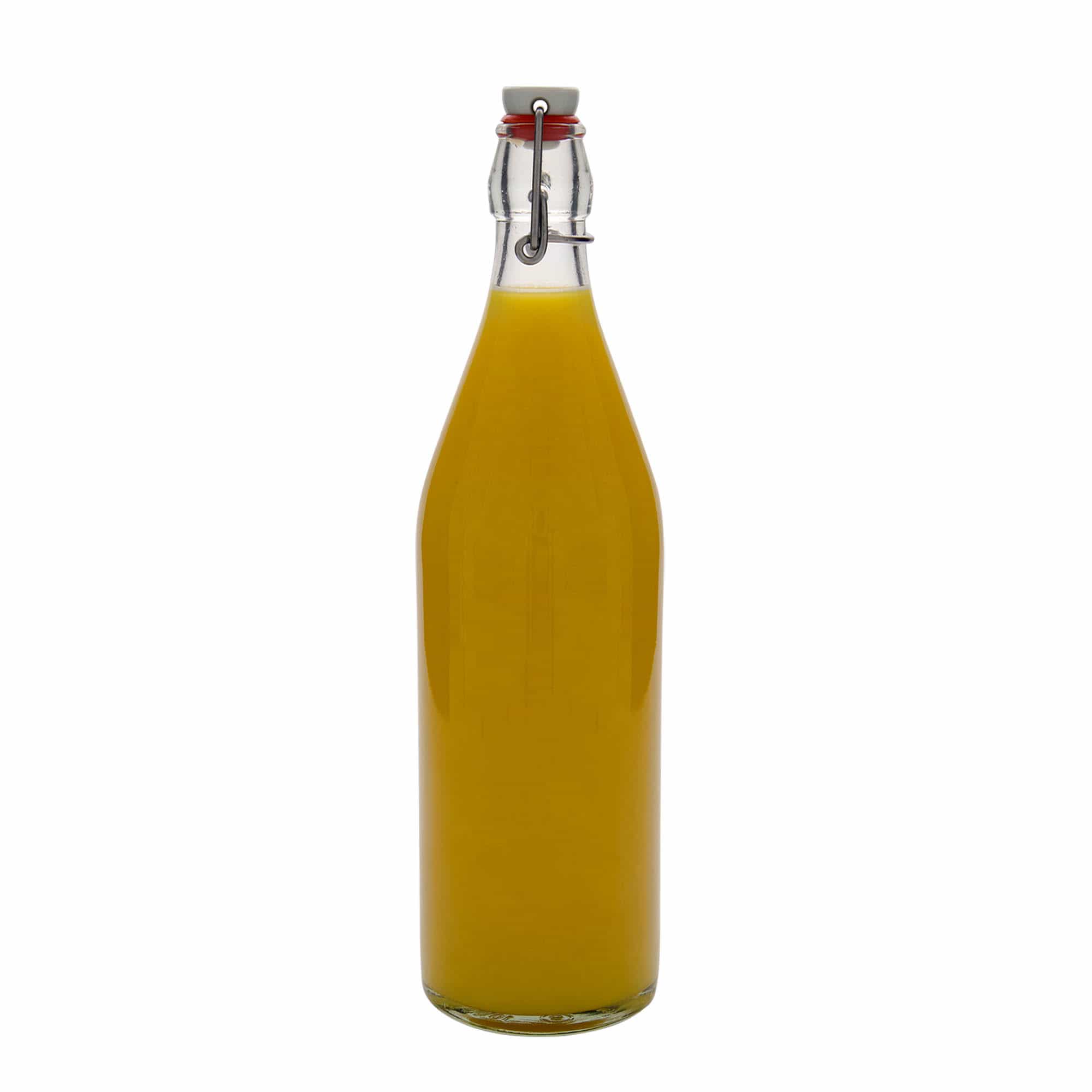Botella de vidrio 'Giara' de 1000 ml, boca: tapón mecánico
