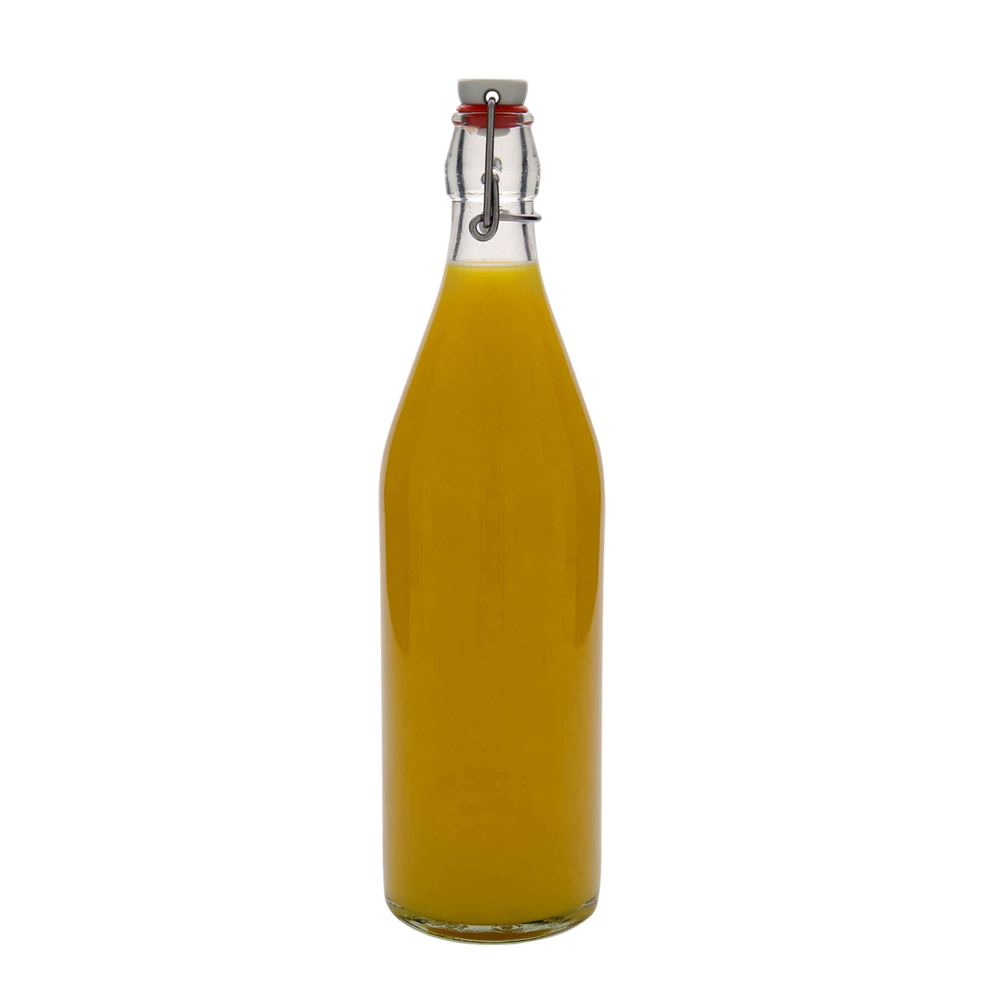 Botella de vidrio de 1.000 ml «Giara», boca: cierre de palanca