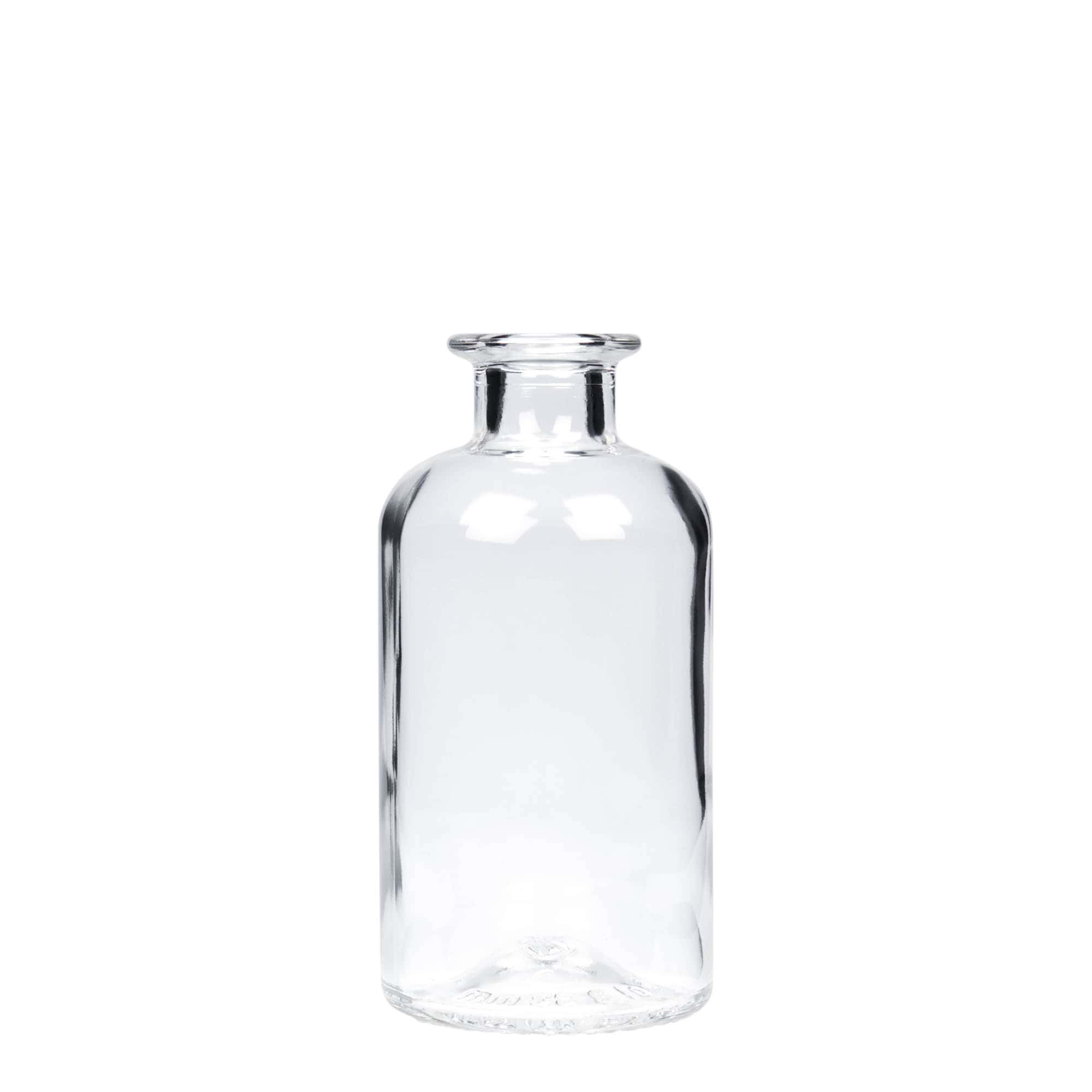 Botella de vidrio de 250 ml para farmacéutico, boca: corcho