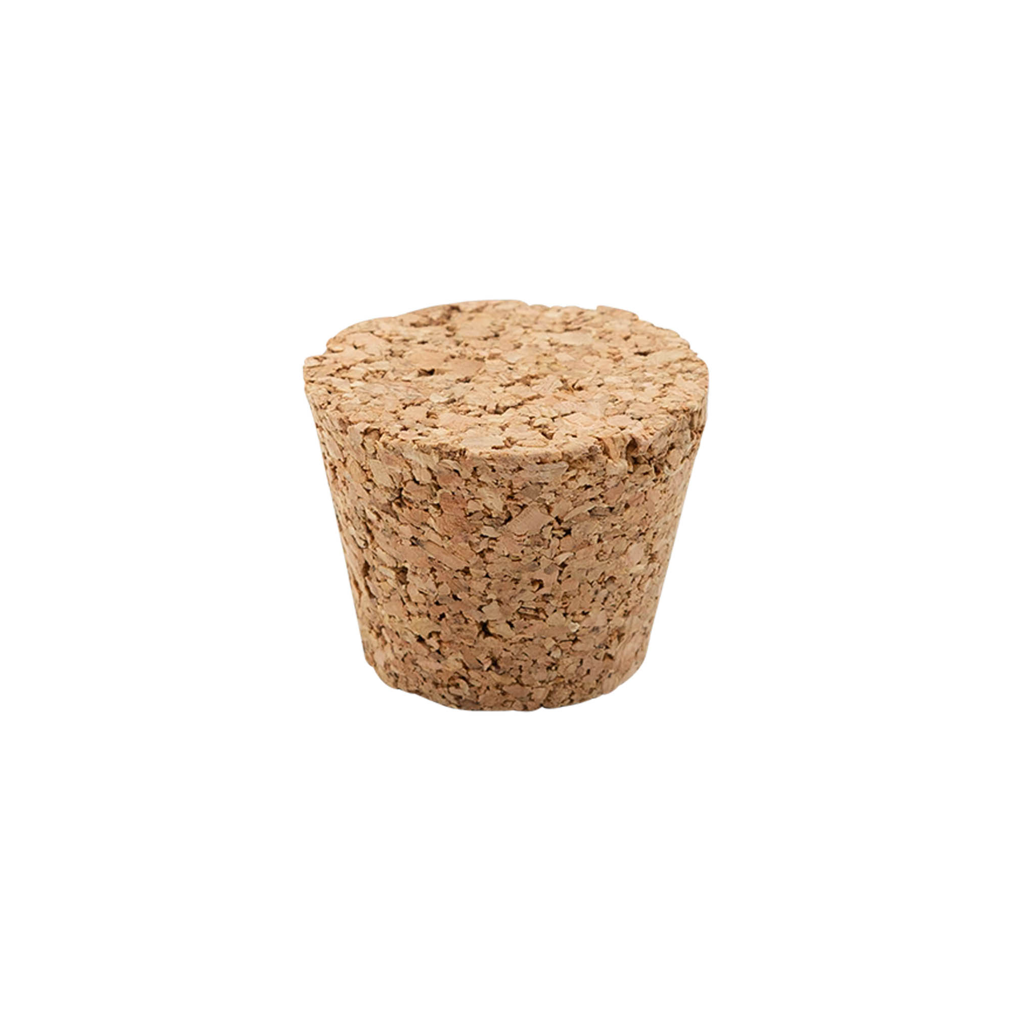 Tapón cónico 25-35 x 27, corcho prensado, beige, para boca: corcho