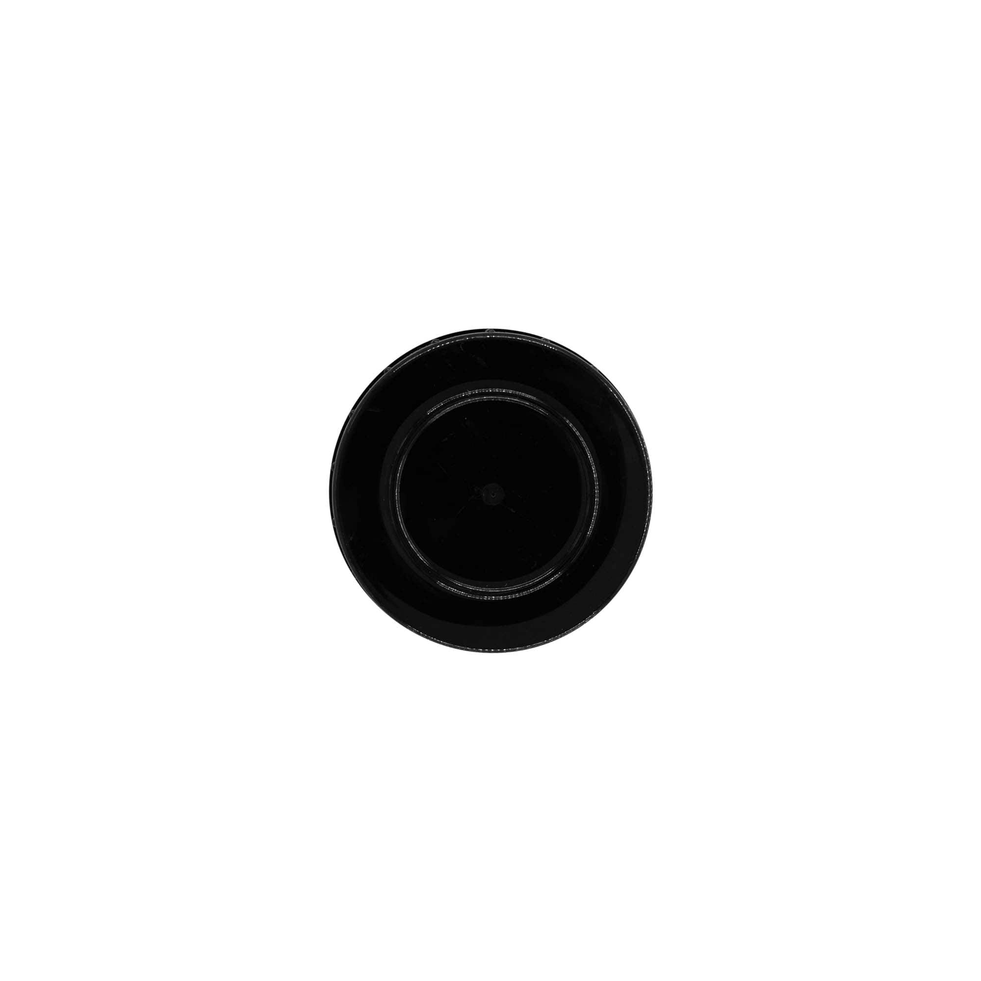 Tapón de rosca, plástico de PP, negro, para boca: DIN 45