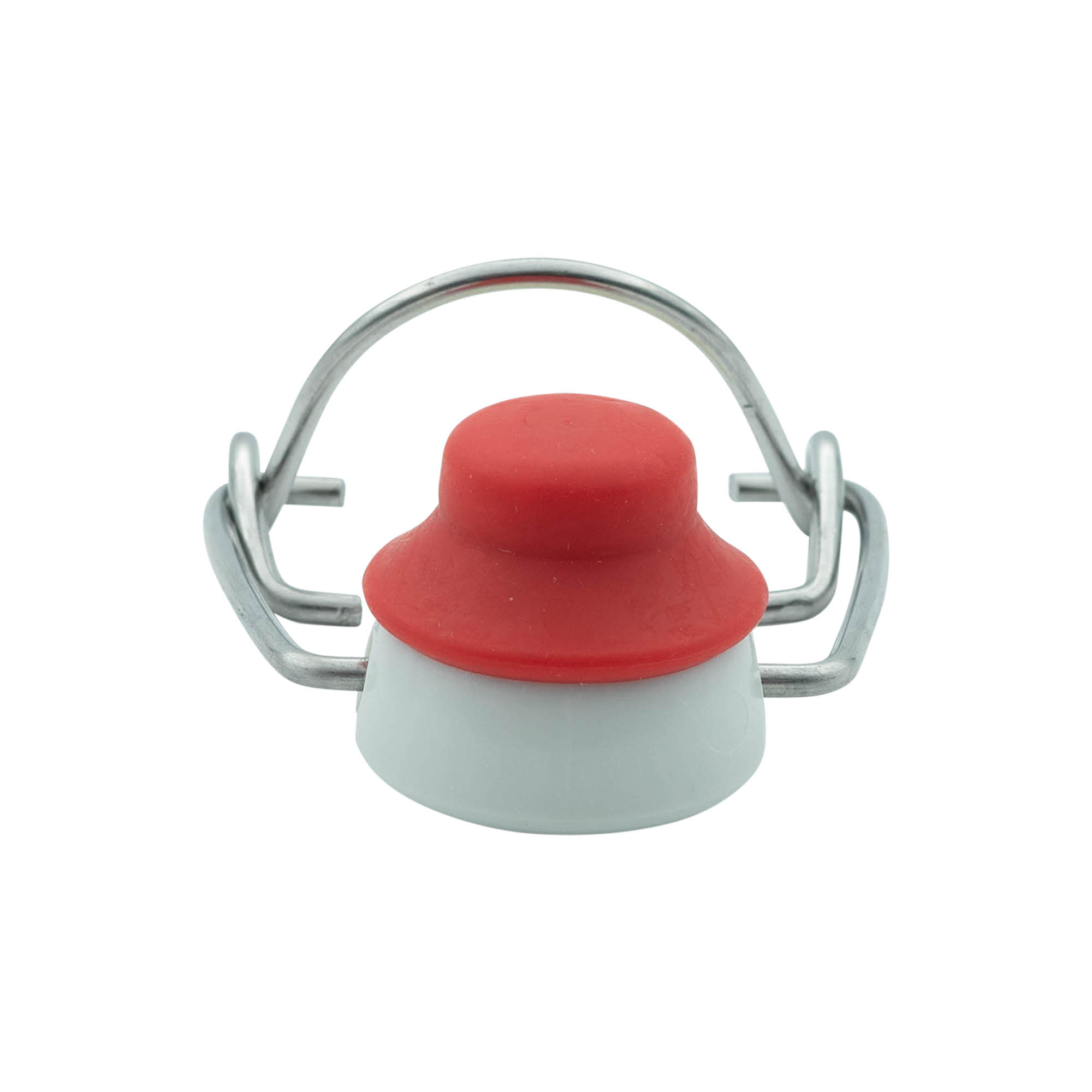 Cierre de palanca tamaño especial, plástico, rojo-blanco Cierre de palanca tamaño especial, plástico, rojo-blanco