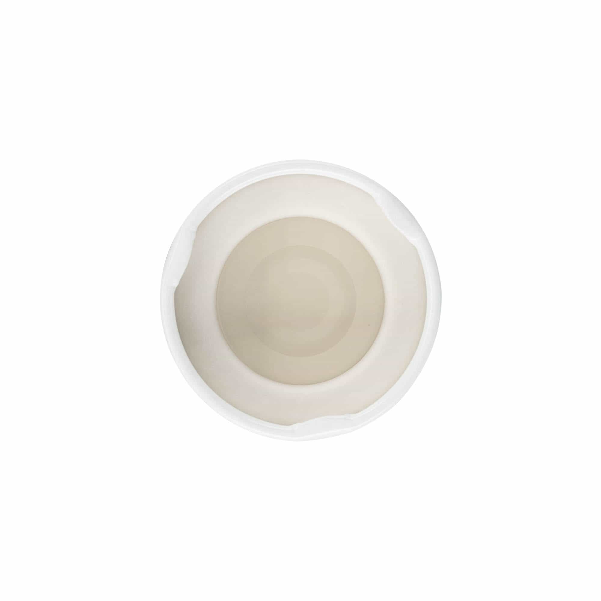 Tapa Twist-Off, hojalata, blanco, para boca: TO 38