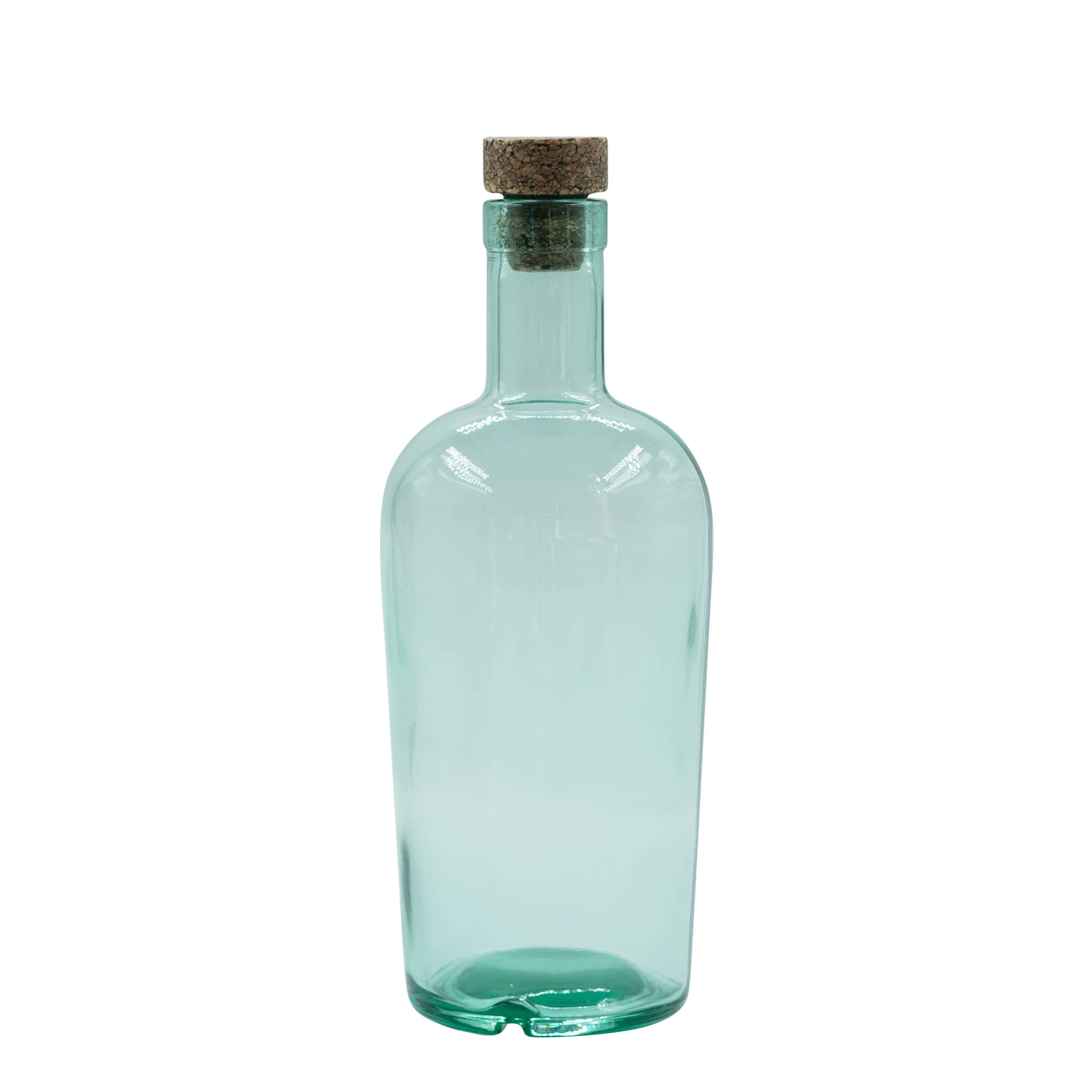 Botella de vidrio de 700 ml 'Teo Light', boca: corcho