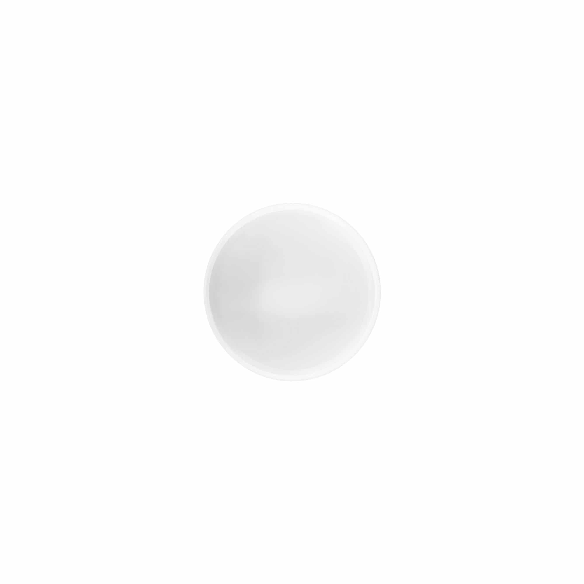 Tapón de rosca 'White Line' de 35 ml, plástico de PP, blanco