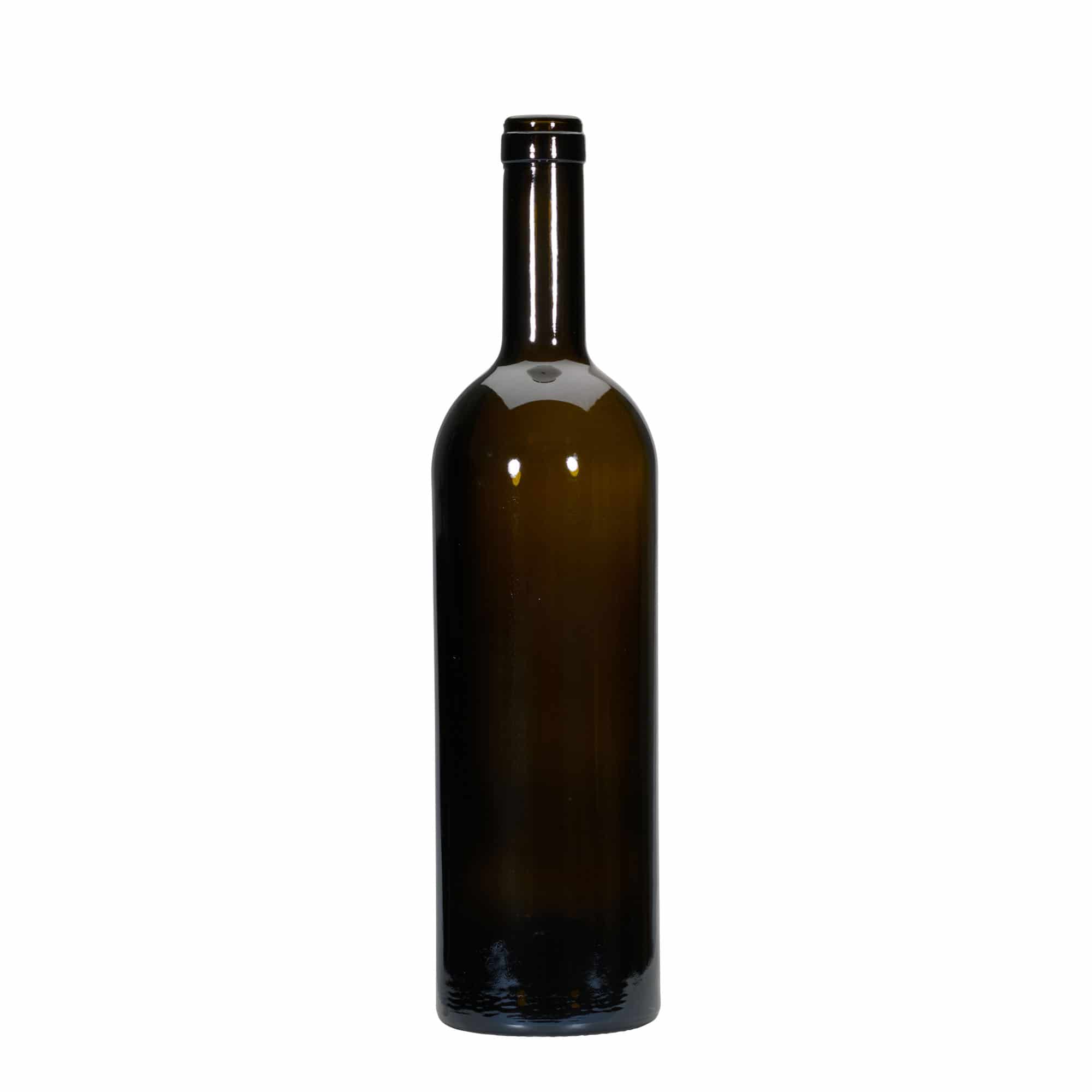 Botella de vino 'Golia' de 750 ml, verde antiguo, boca: corcho